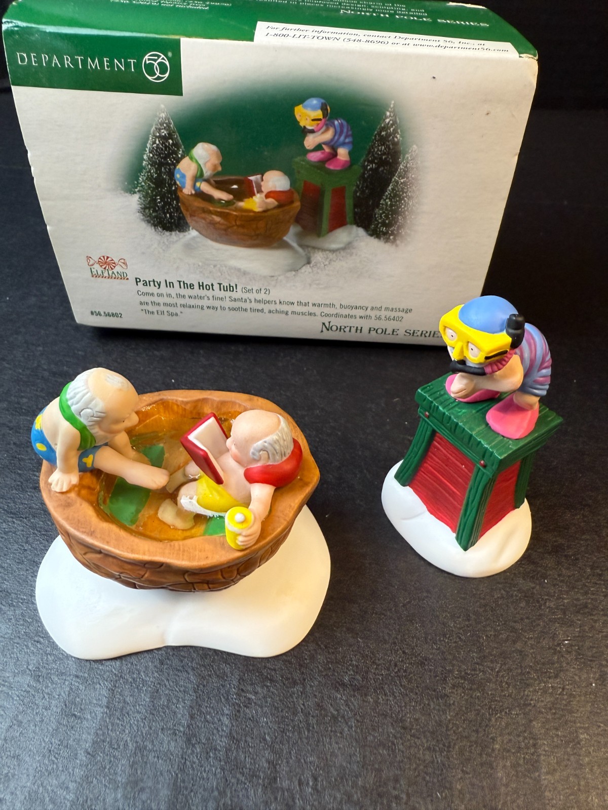 Department 56 “Party In The Hot Tub” Elfland North Pole Series