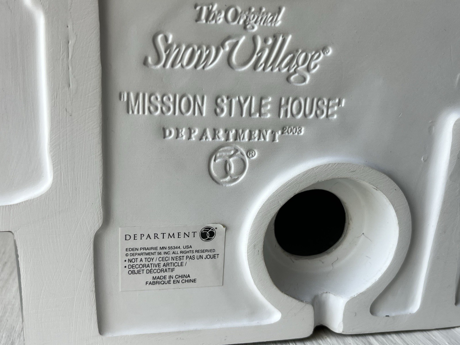 Dept 56 Mission Style House American Architecture Series #56.55332 Snow Village