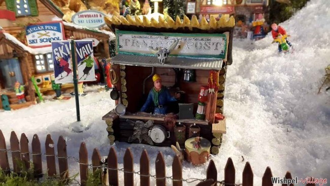 Lemax Christmas Village Spooky Town 18″ – 1.5 ft Brown Wooden Picket Fence
