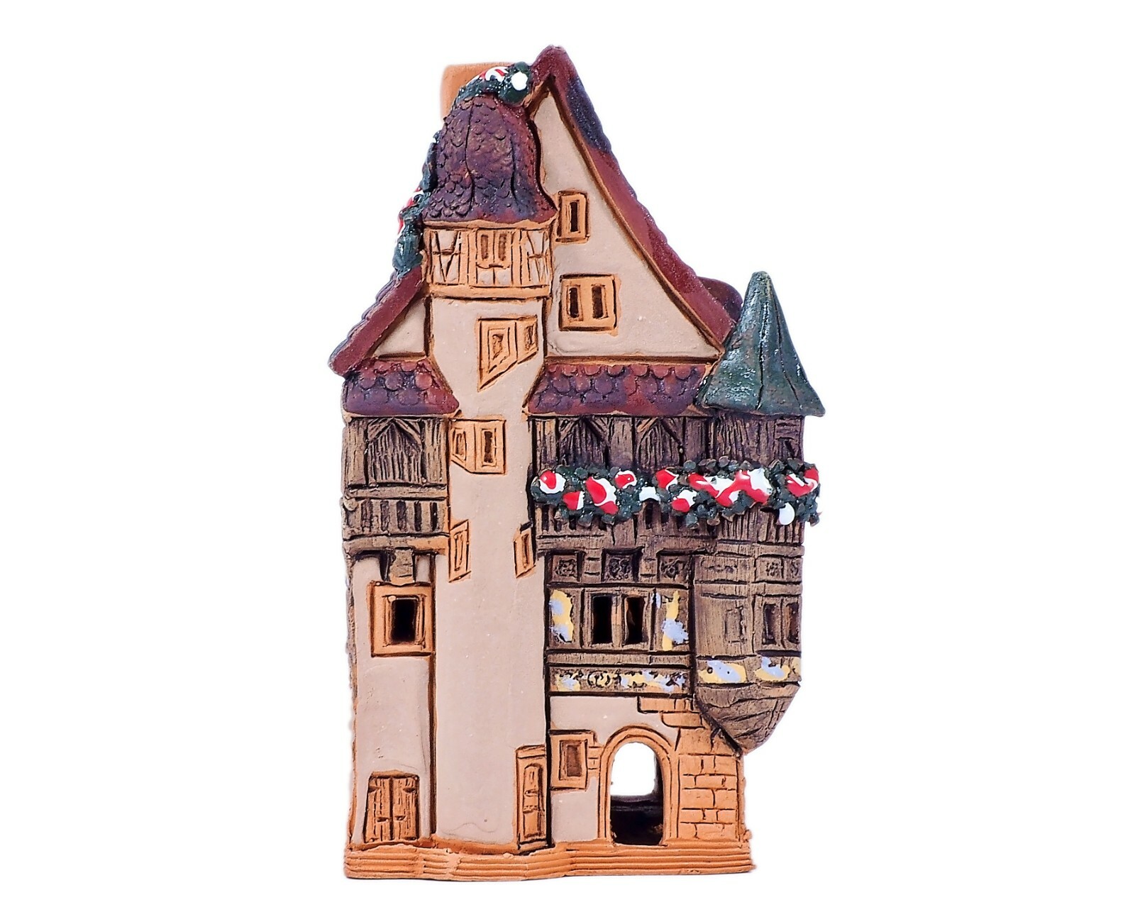Ceramic Cone Incense Holder Pfister House in Colmar 10 cm © Midene