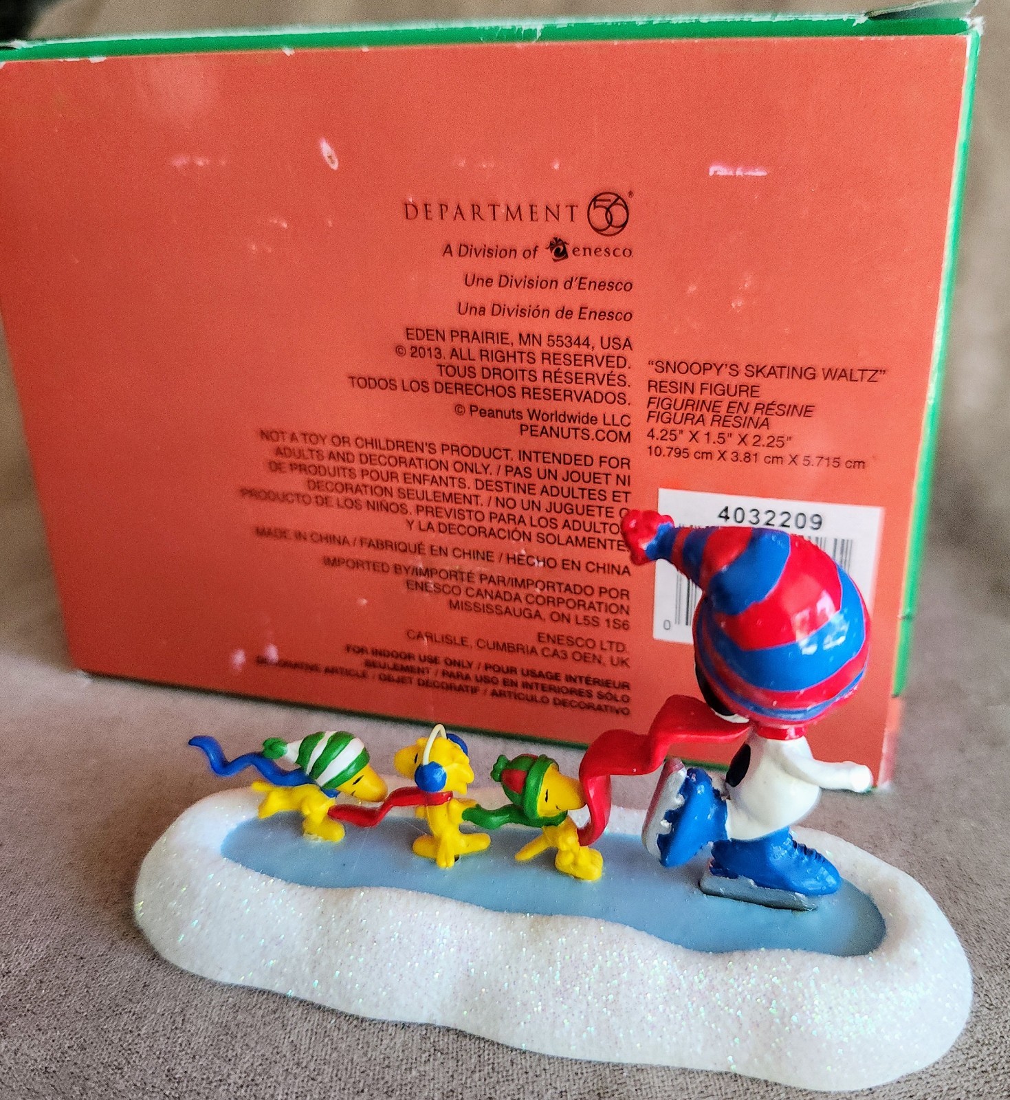 Snoopy’s Skating Waltz #4032209 Peanuts Department 56 SV – BUYER GUARANTEE