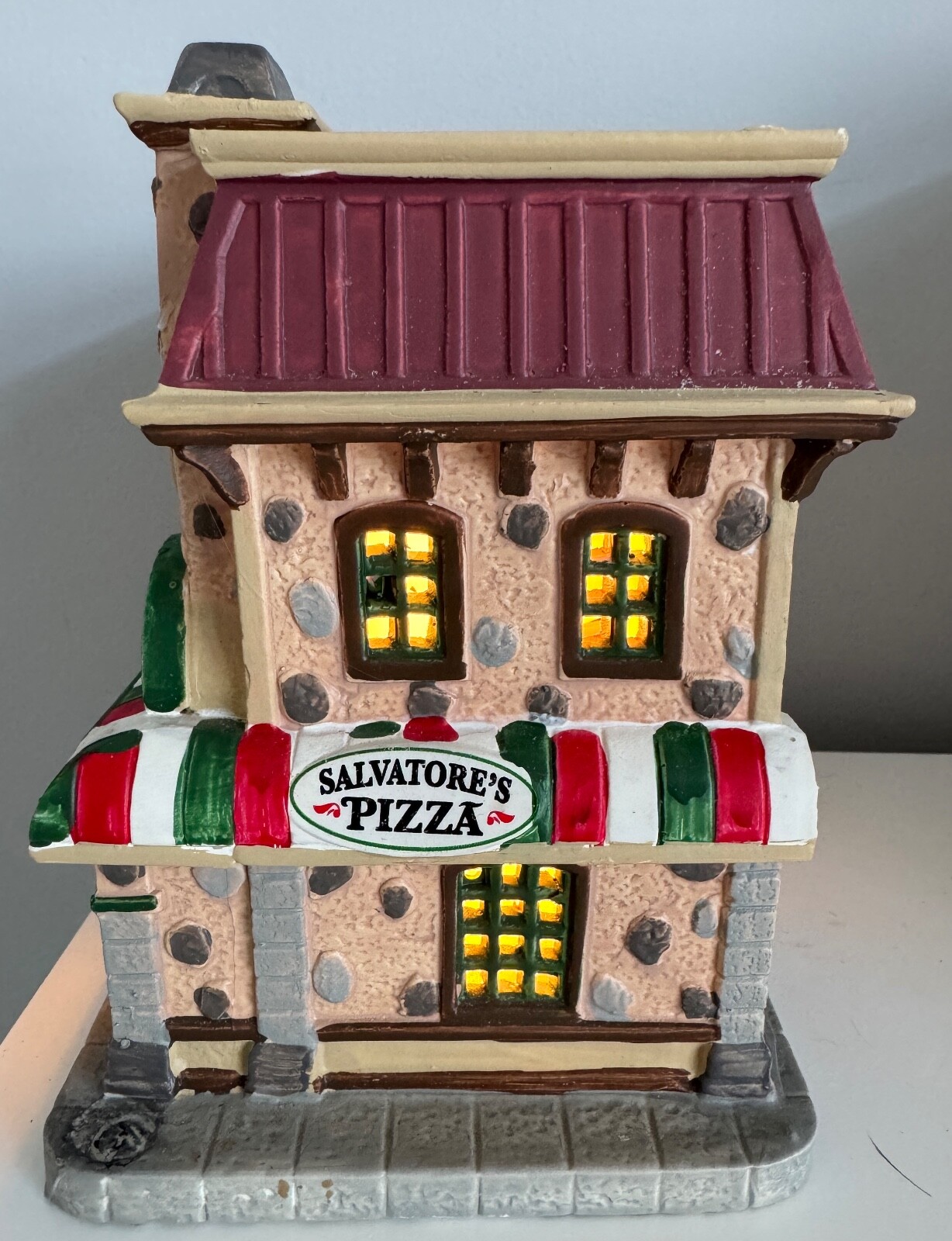 RARE Lemax Coventry Cove Salvatore’s Pizzeria Christmas Village House 2017 READ!