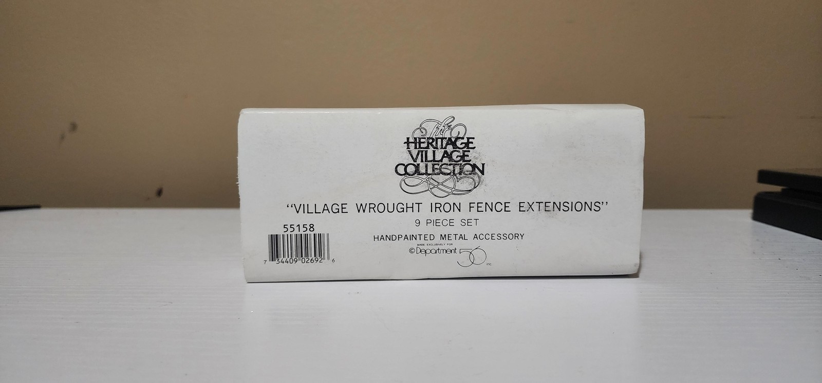 Heritage Village Dept 56 Wrought Iron Fence Extensions 9 Pc Metal Set Christmas