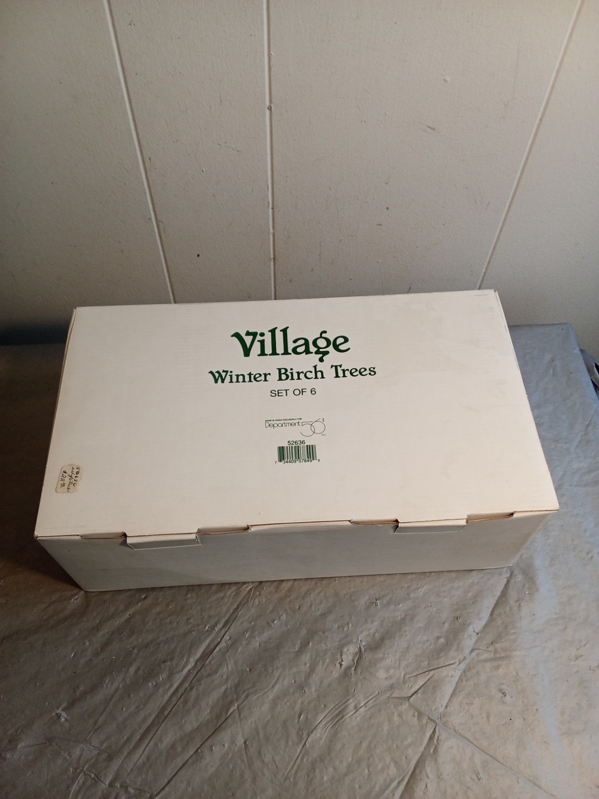 Dept 56 Village Winter Birch Trees 52636 Box & Pine Trees, Read Description