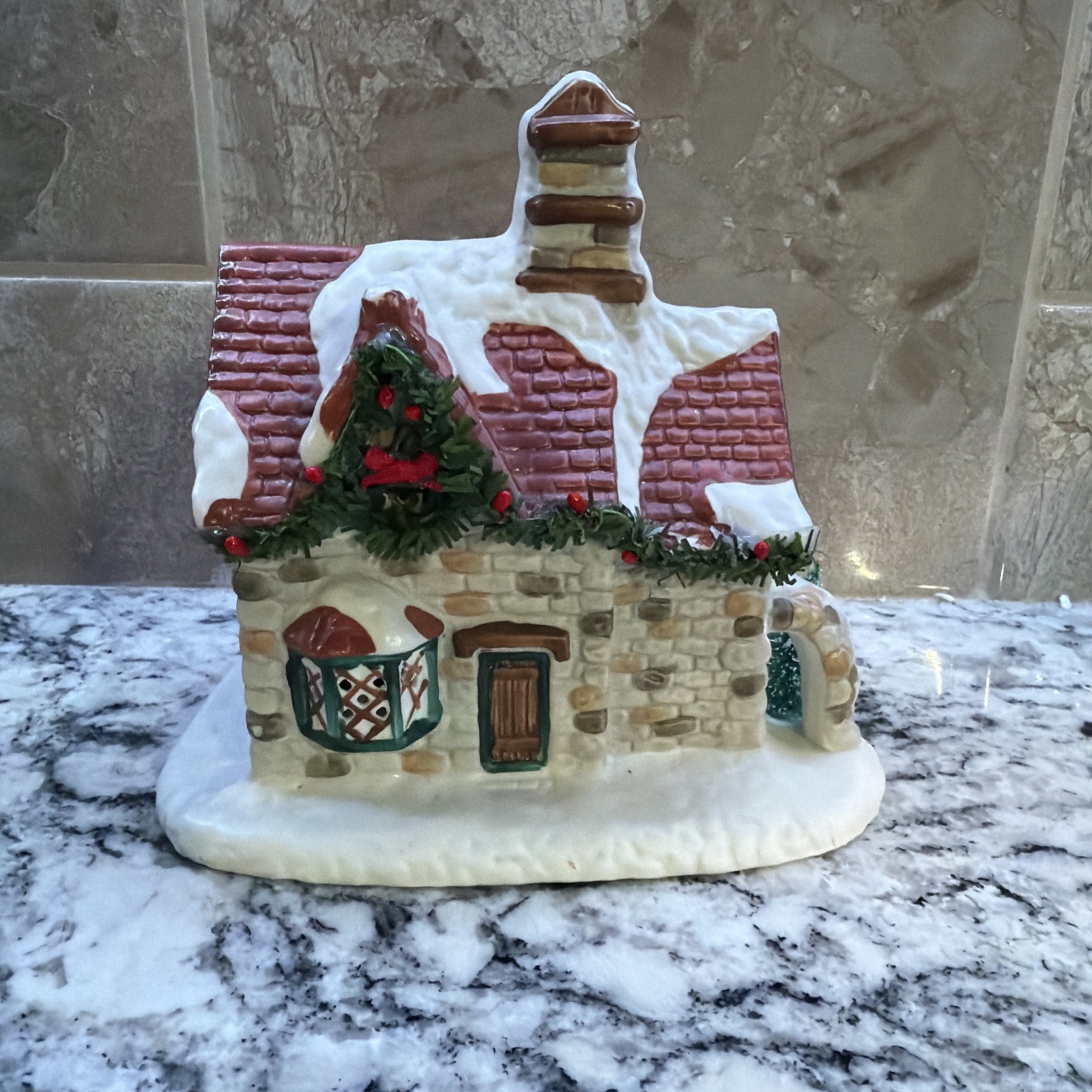 Christmas Valley Vintage Lighted Church 1992 Seasonal Specialties Vintage