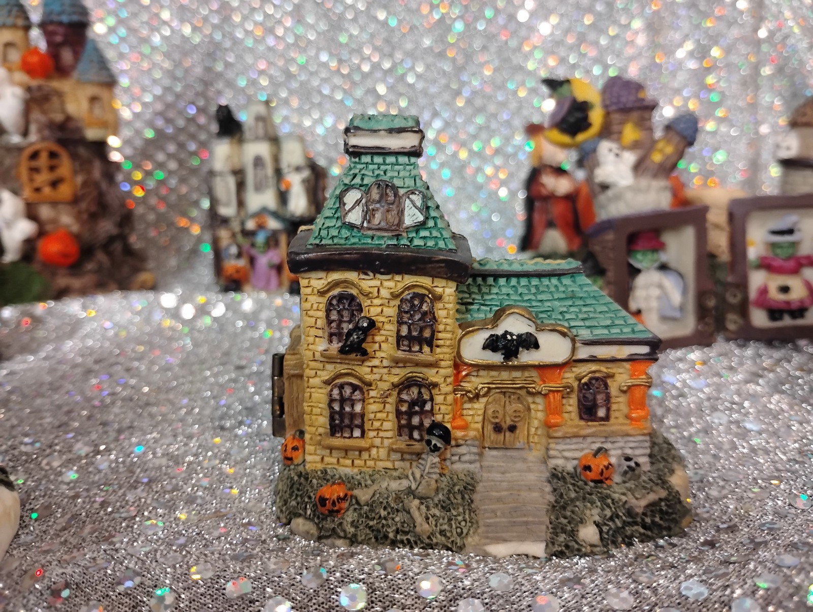 Lot of 13 Assorted Small Halloween Village Figures 1″-3″ – See Pictures