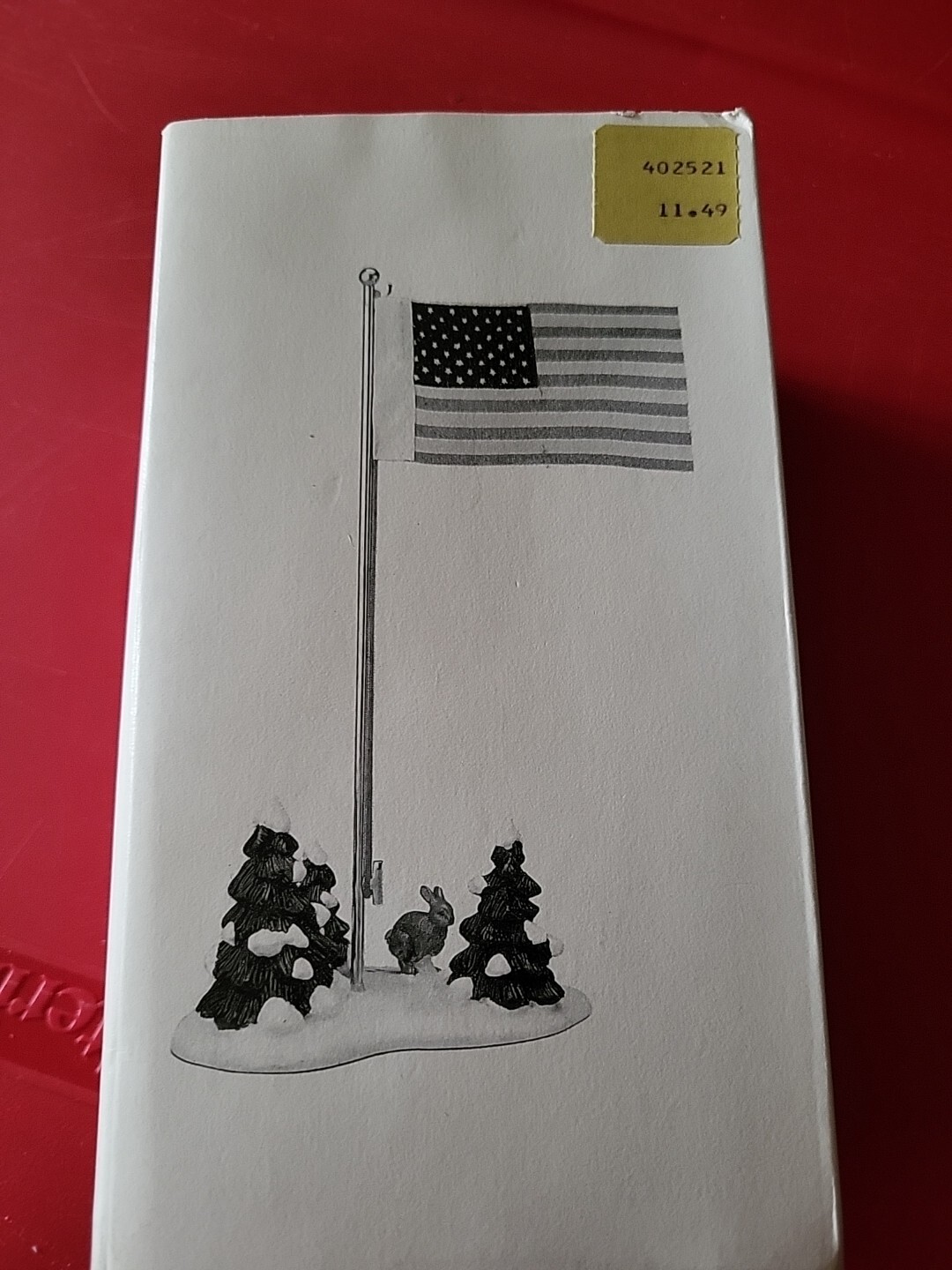 Department 56 Village American Flag Pole #5177-2 Accessory Winter Christmas