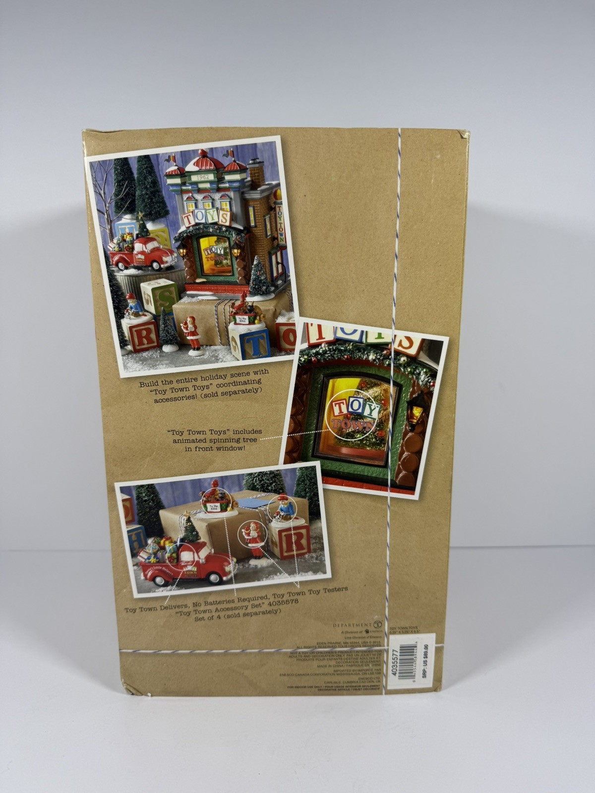 Dept56 Snow Village Toy Town Toys Shop Business Store Original Box 4035577 Works