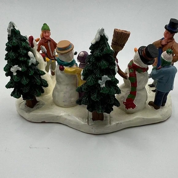 Lemax Village Collection Snowman Contest Table Accent Decoration Figurine Vintag