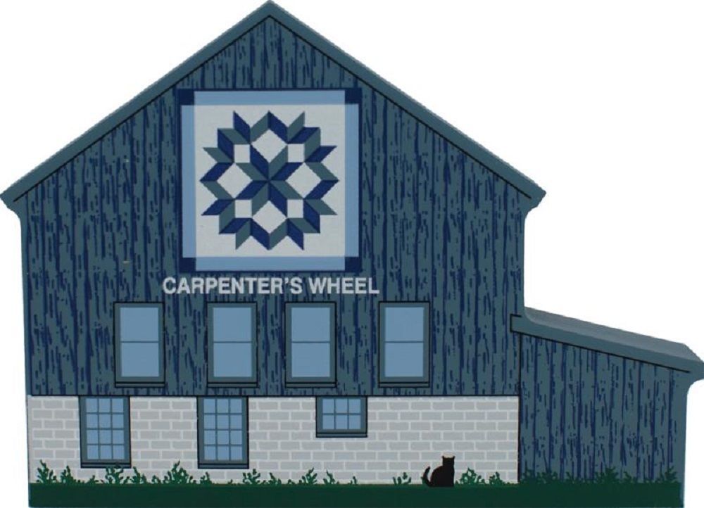 Cat’s Meow Village Carpenter’s Wheel Quilt Barn #10-411 NEW *SHIPPING DISCOUNT*