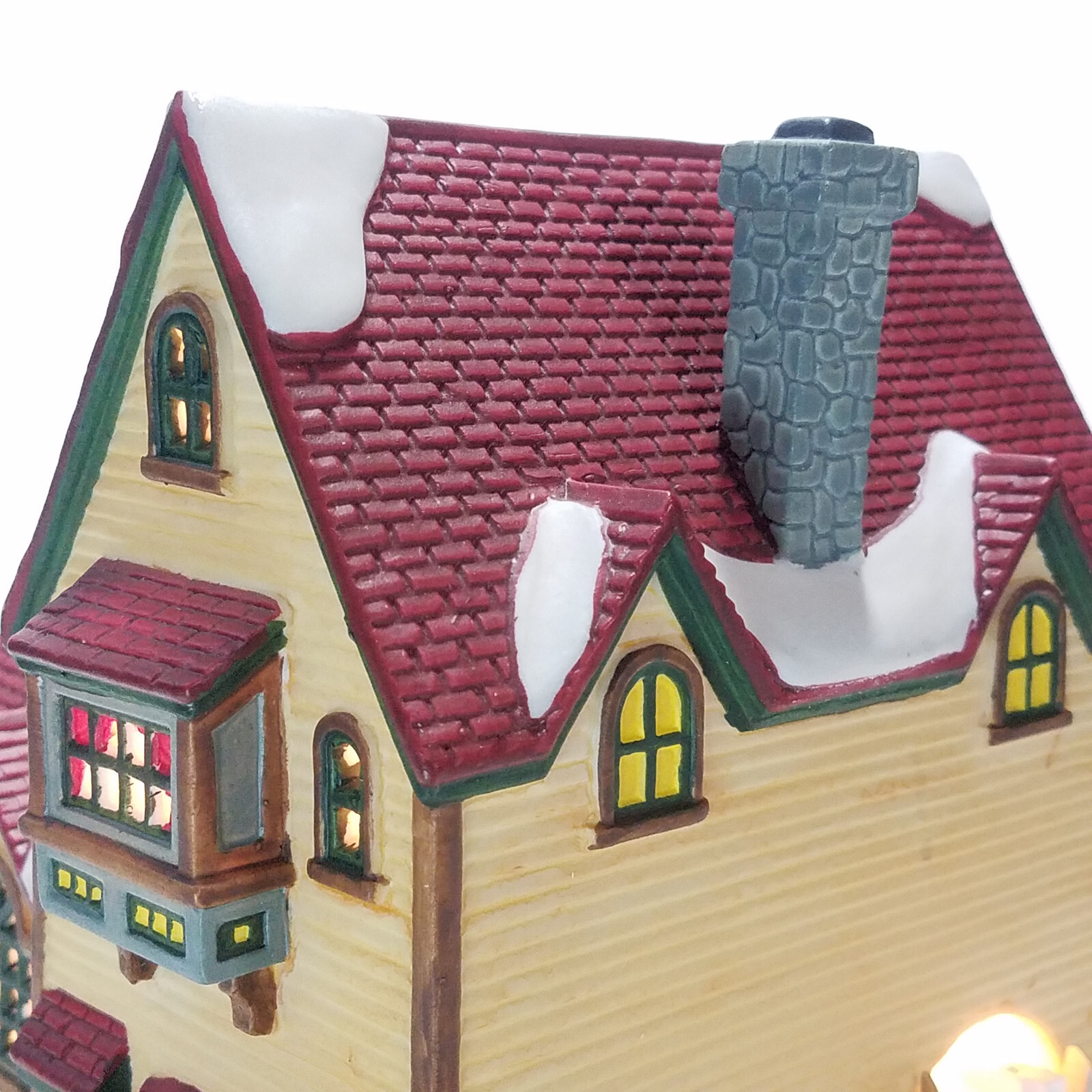 Lemax 1998 Nancy’s Nurseries Jukebox Junction #85279 Greenhouse Chimney Red Tile