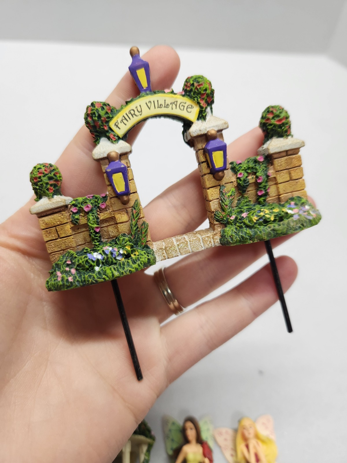 Hawthorne Village Fairy Garden Collection Lot of 5 Items Thomas Kinkade
