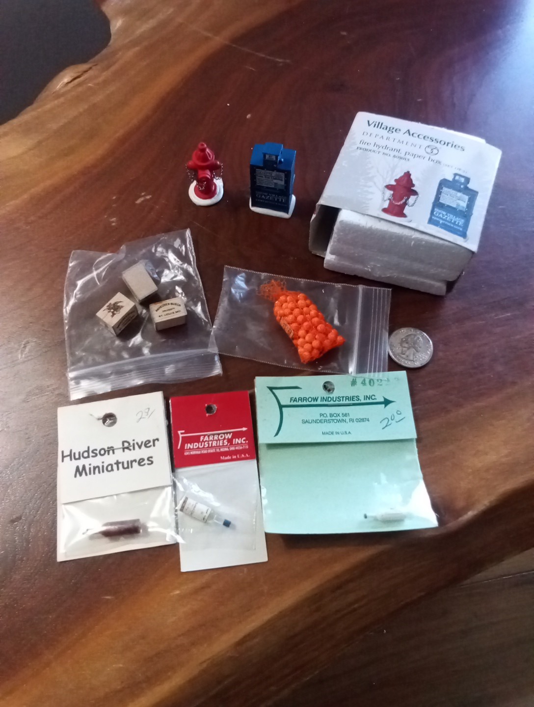 Department 56 Fire Hydrant Paper Box 809013 And Other Pieces