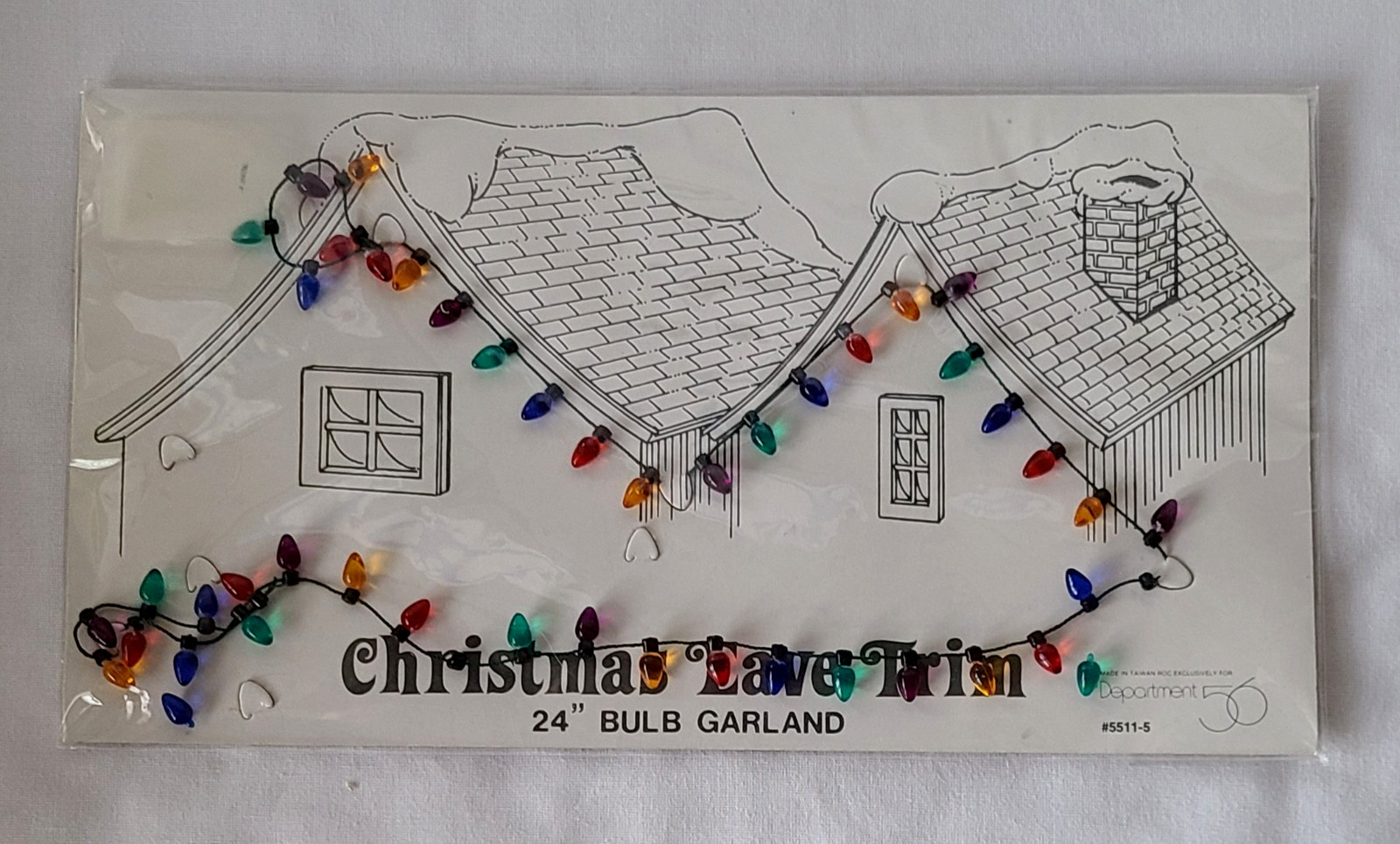 Dept. 56 Christmas Eave Trim 24″ Bulb Garland #56.55115