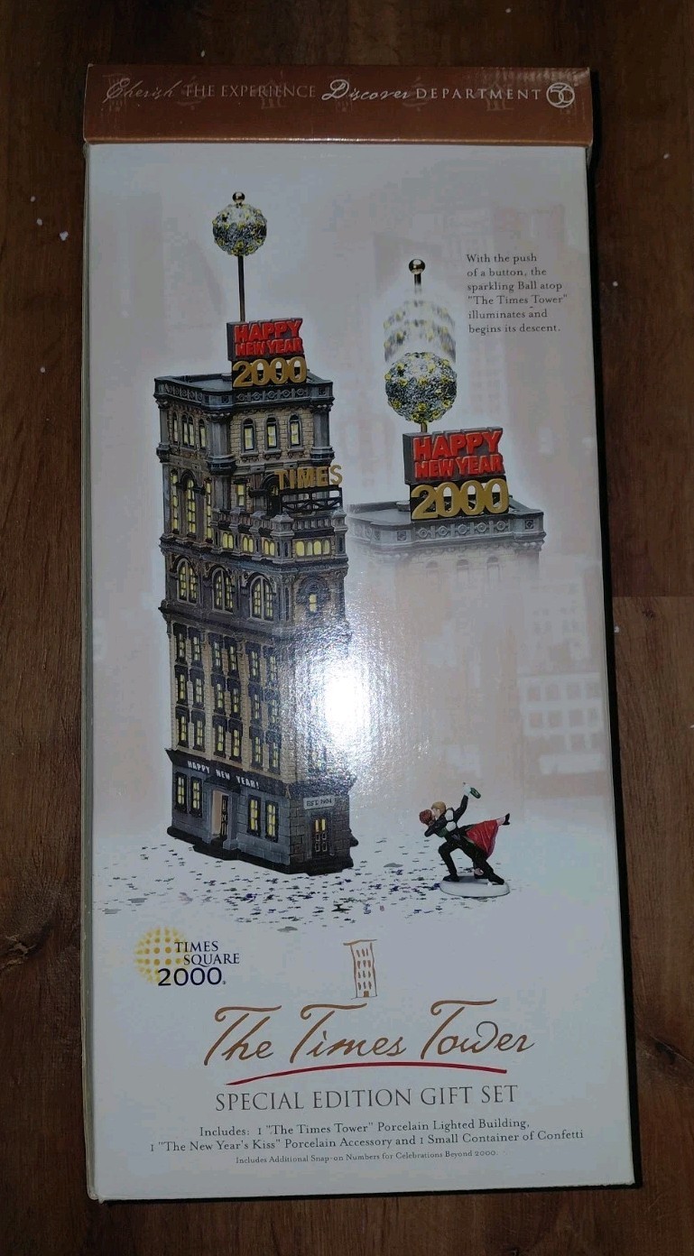Department 56 Christmas in The City The Times Tower 2000 Special Edition READ
