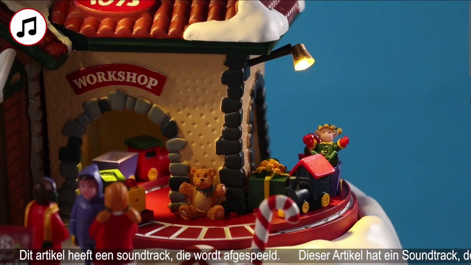Lemax 2019 Animated Kringle’s Cottage Santa’s Wonderland #95462 Décor Accent