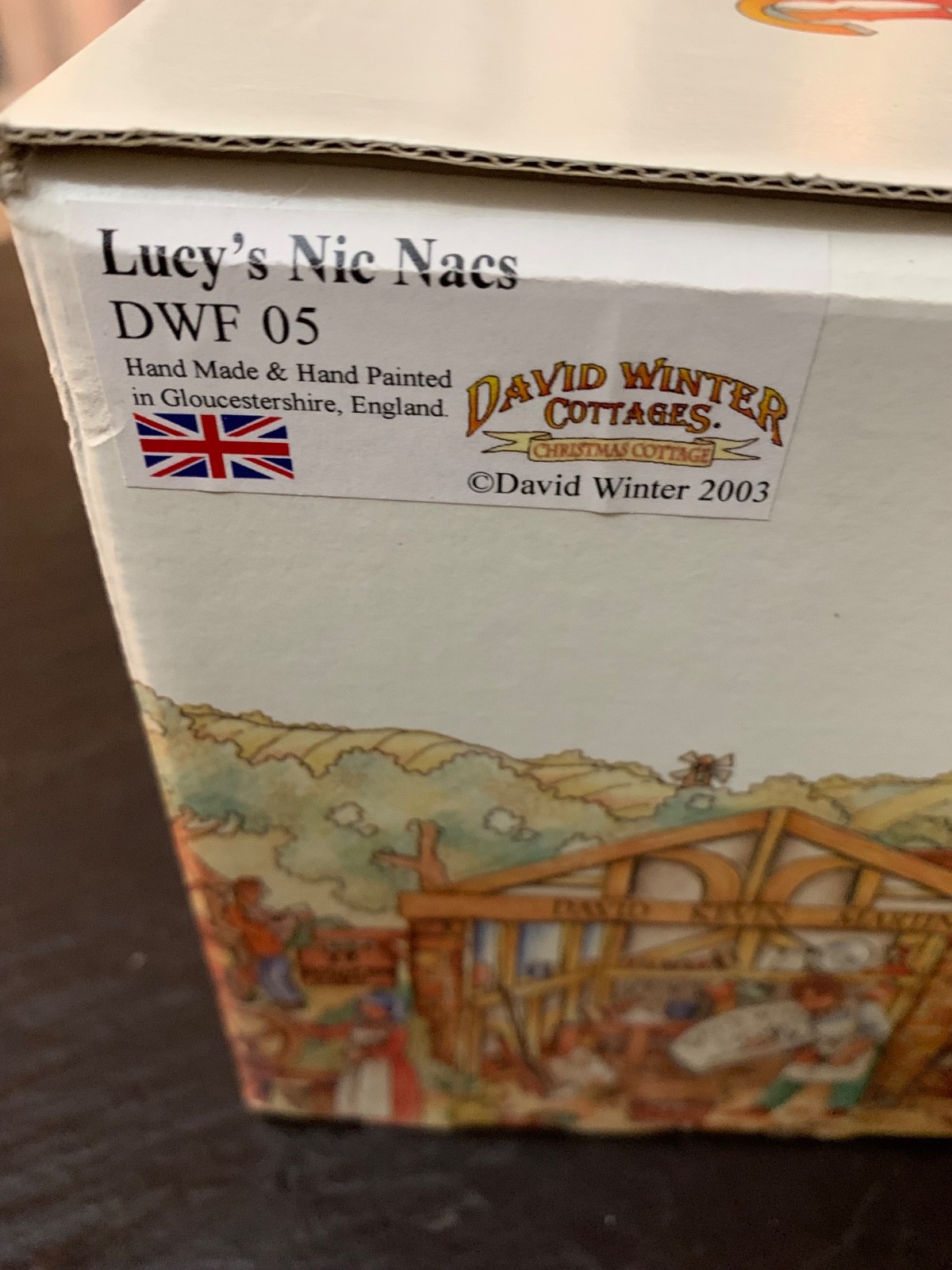 David Winter Cottage Lucy’s Nic Nicks Handmade and hand painted DWF 05 2003