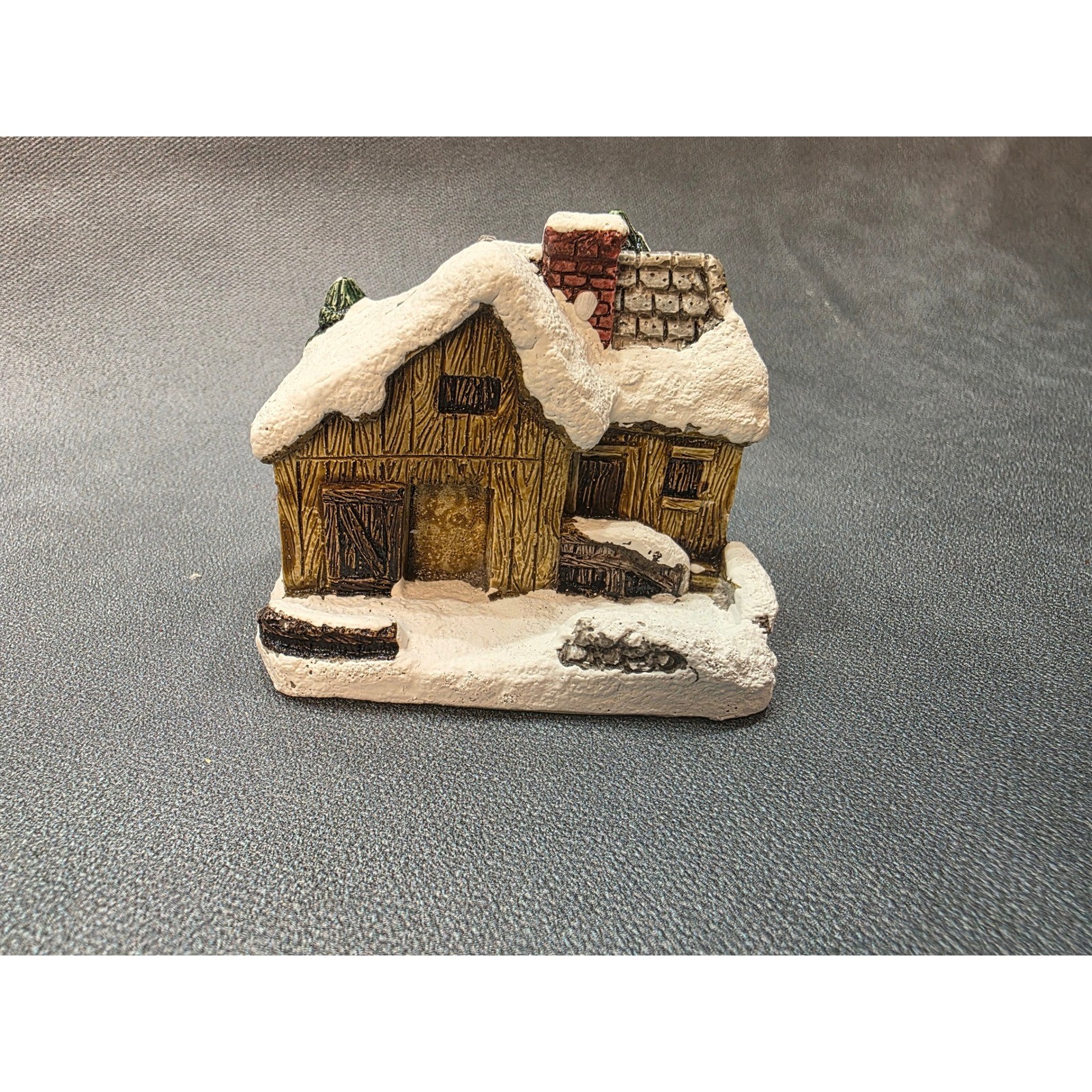 Vintage 1989 RSVP American Rustic Blacksmith Shop Christmas Village Cottage Box