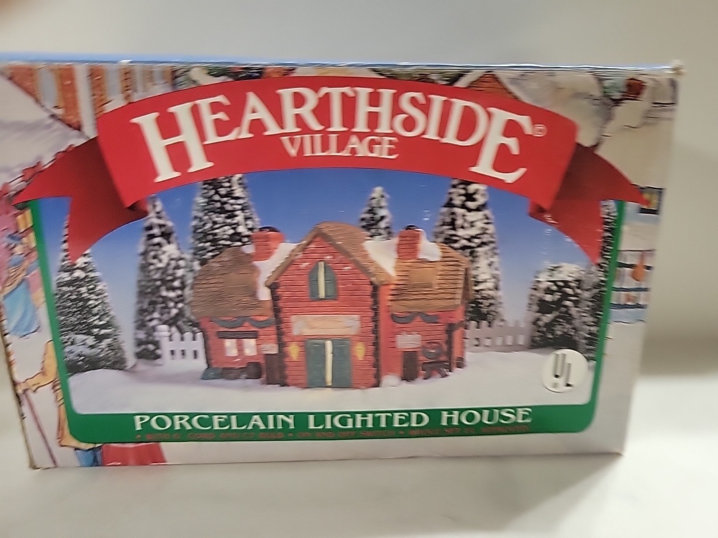 NOMA “Horse Livery” Hearthside Village Porcelain Lighted House 1992 w/Box