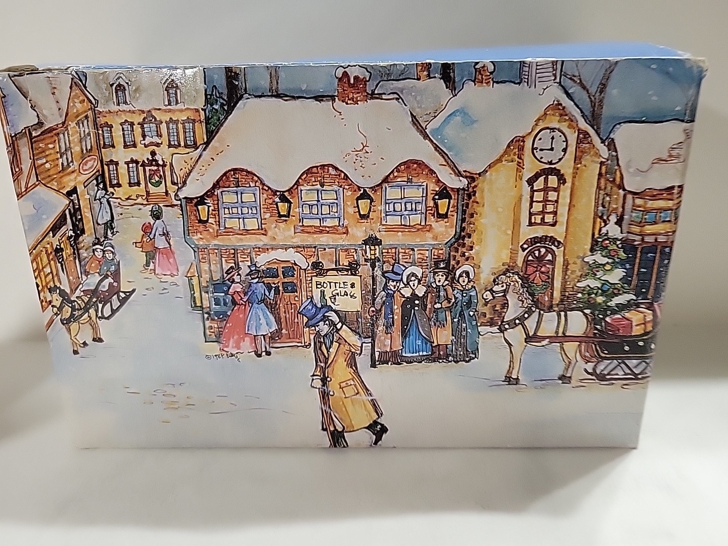 NOMA “Horse Livery” Hearthside Village Porcelain Lighted House 1992 w/Box