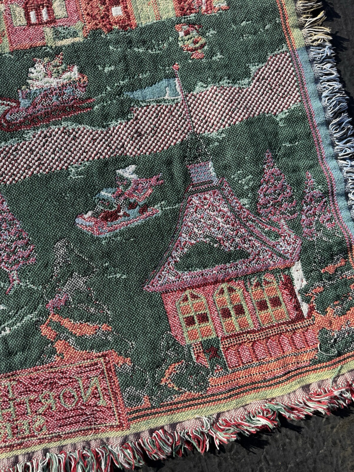 Vintage Christmas Throw