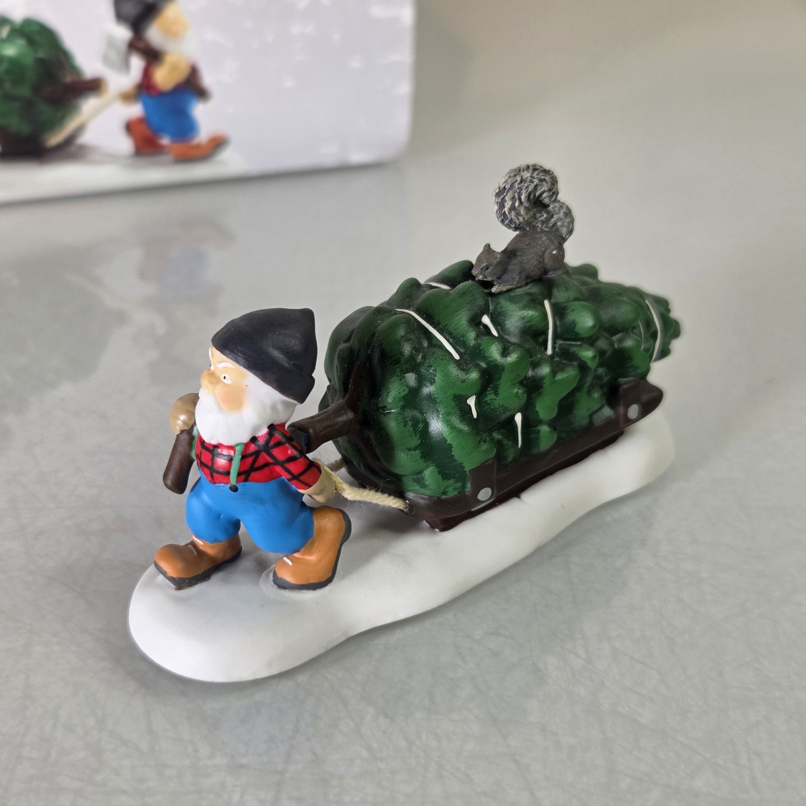 DEPARTMENT 56 North Pole Village Accessory 2015 TINY LUMBERJACK 4044851 Dept 56