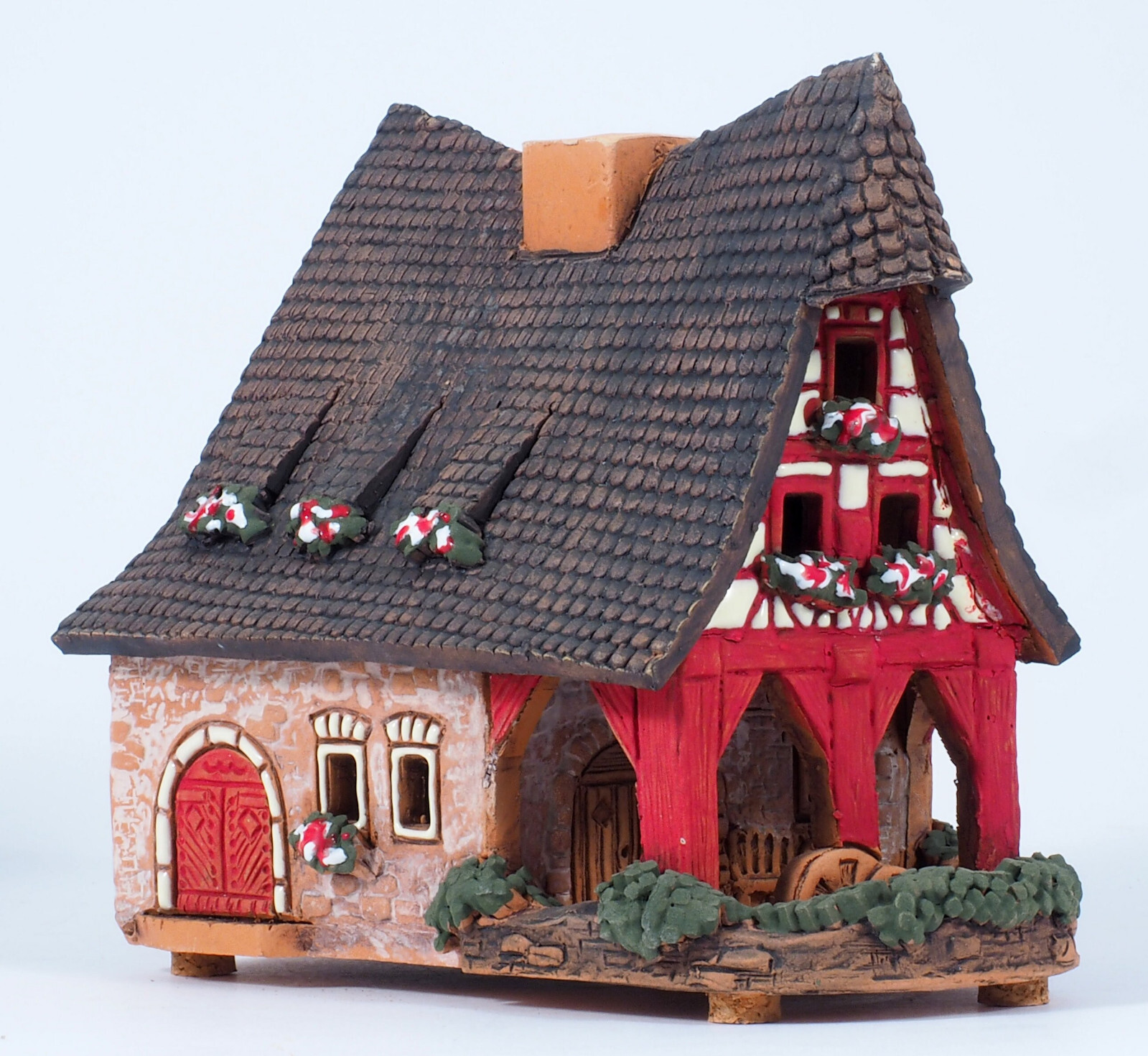Midene Ceramic House Historical Miniature Old Smithery in Rothenburg, Germany