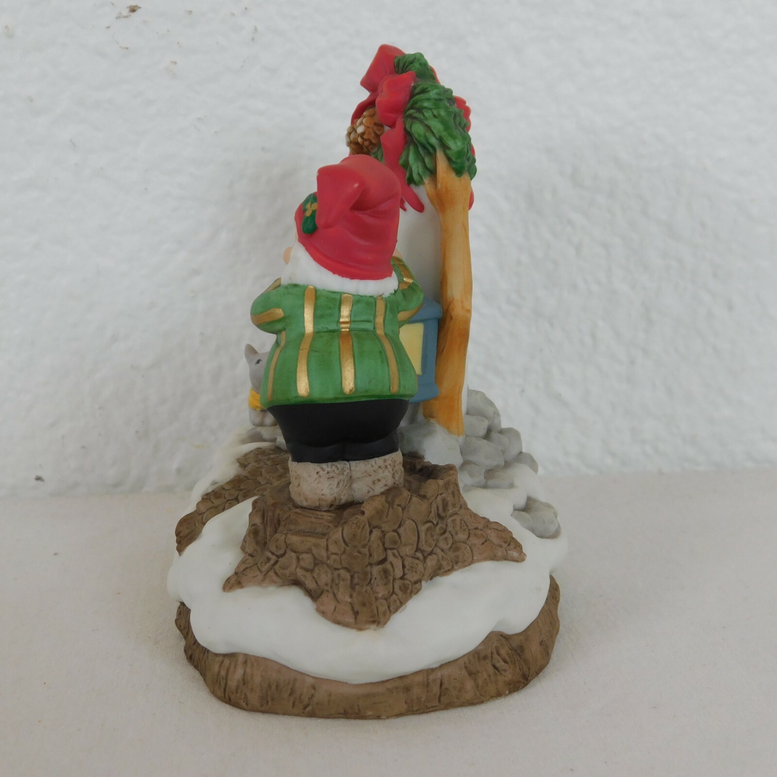 Fitz & Floyd Welcome To Holiday Hamlet Lighted Village Sign Enchanted Forest Vtg