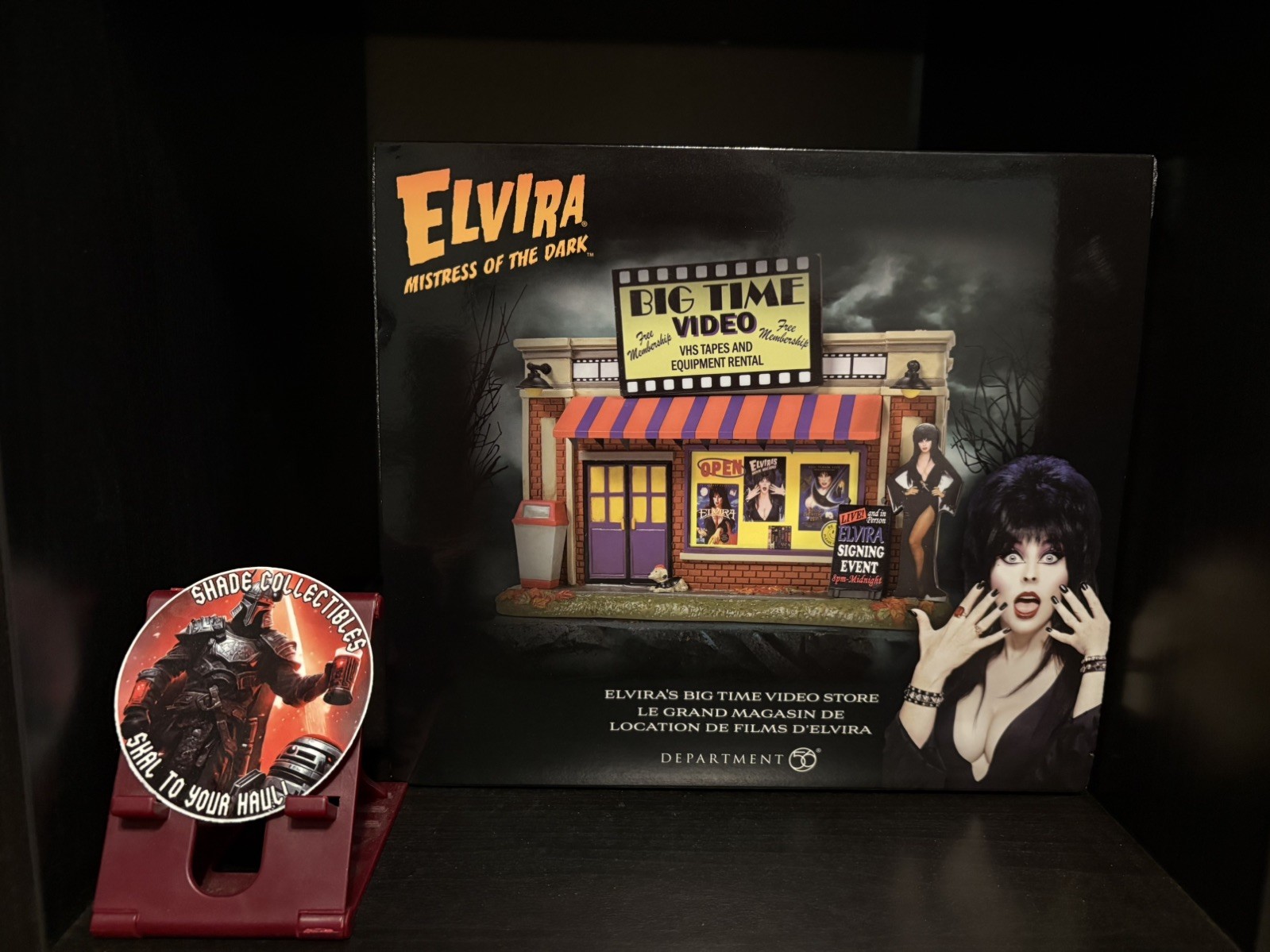 Dept 56 Elvira’s Big Time Video Store 6012297 NEW Halloween Village Hot Prop
