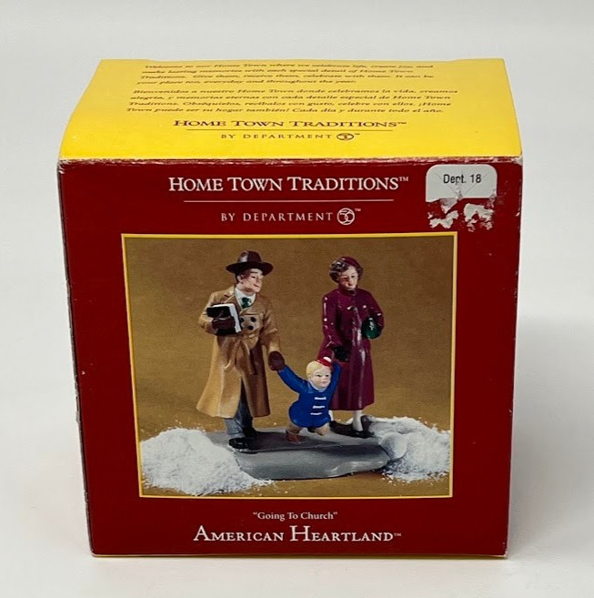 Dept 56 American Heartland Going To Church Home Town Tradition Figurine