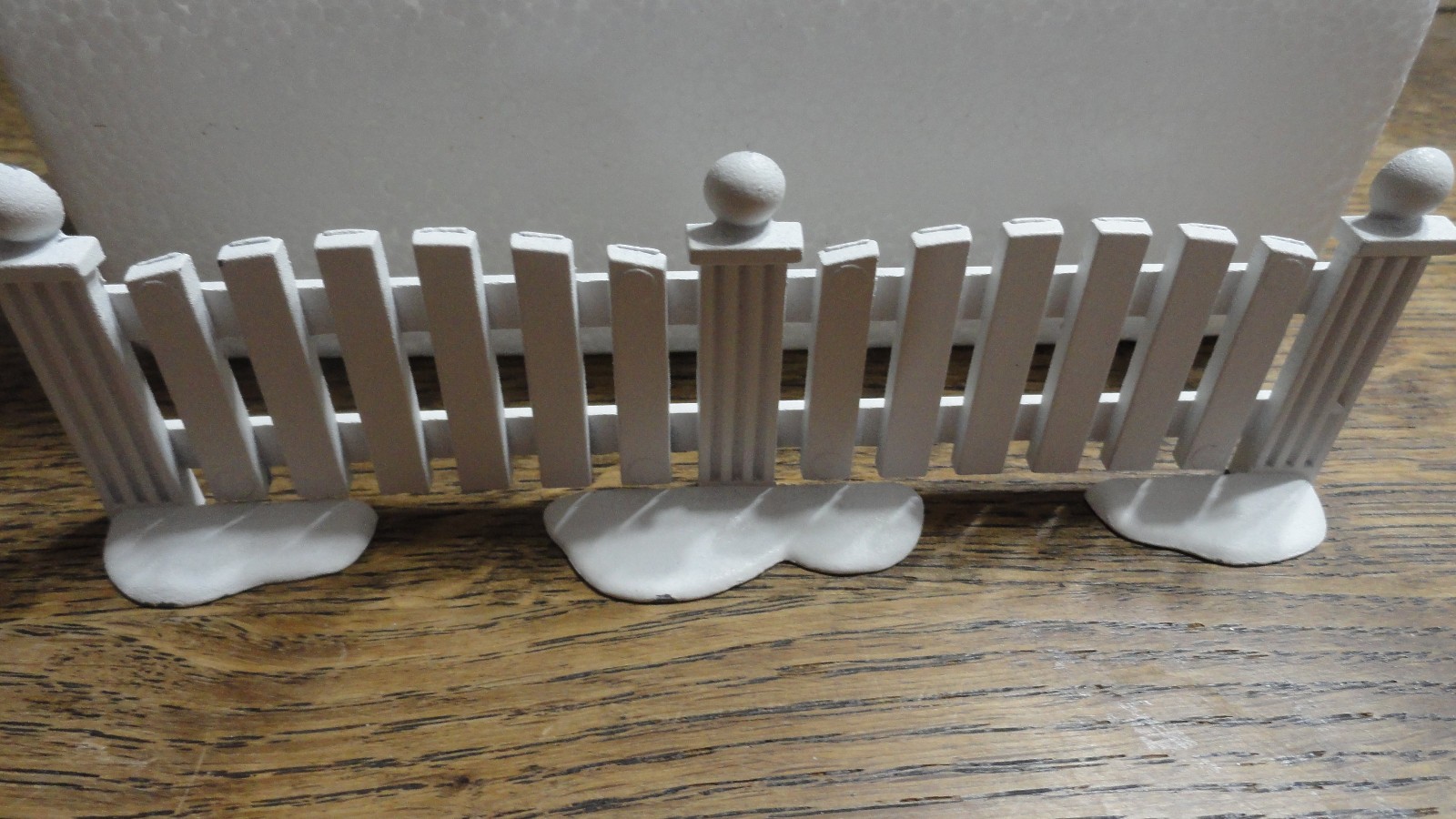 Vtg Dept 56 Village Picket Fence 4 Piece Set Cast Metal Taiwan Excellent