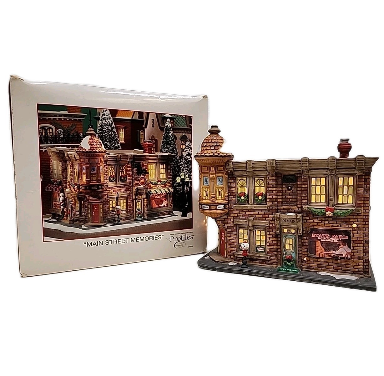 Dept 56 1997 Profiles 75th Anniversary State Farm Main Street Memories 56000 LE