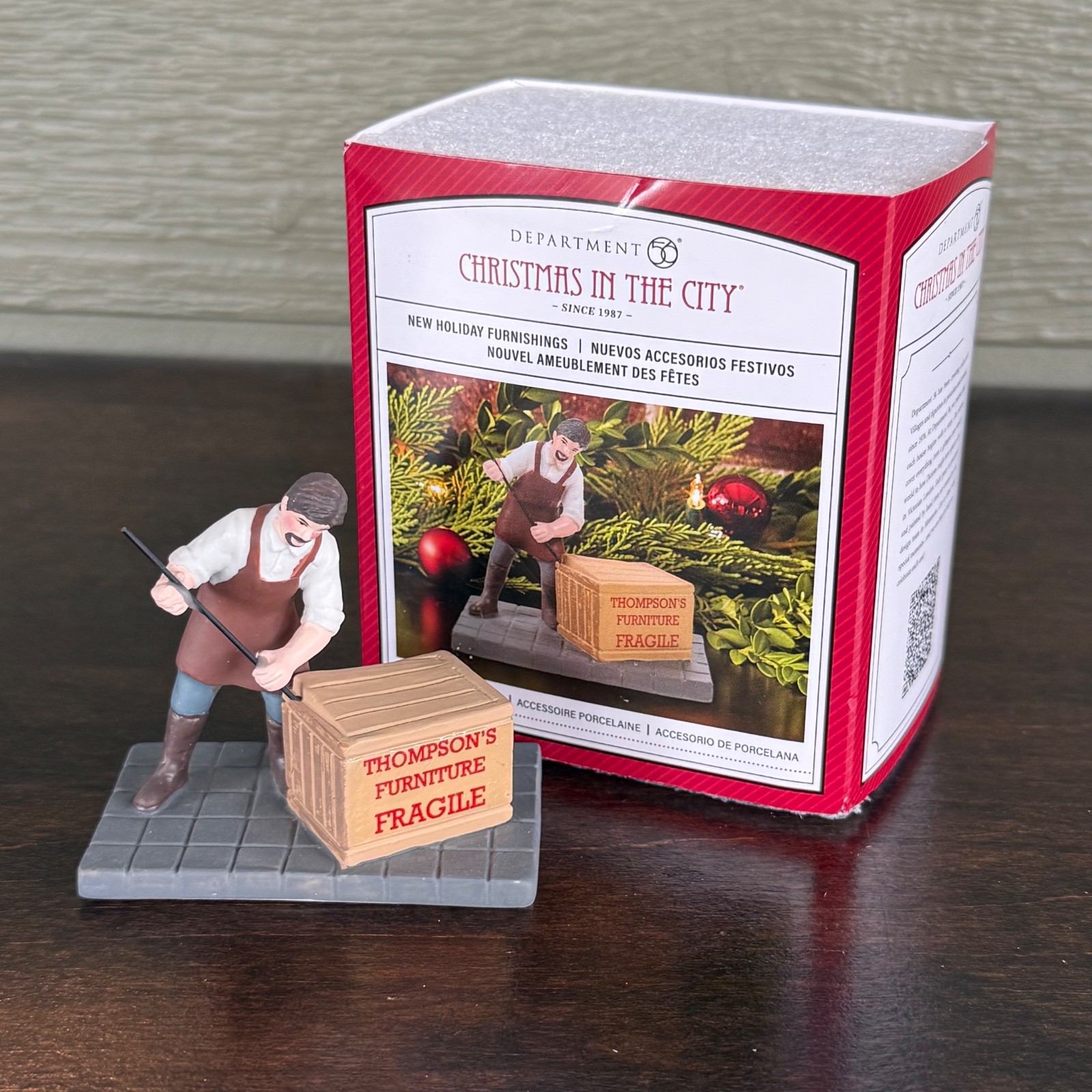 Dept 56 NEW HOLIDAY FURNISHINGS Christmas in the City Furniture Store Accessory