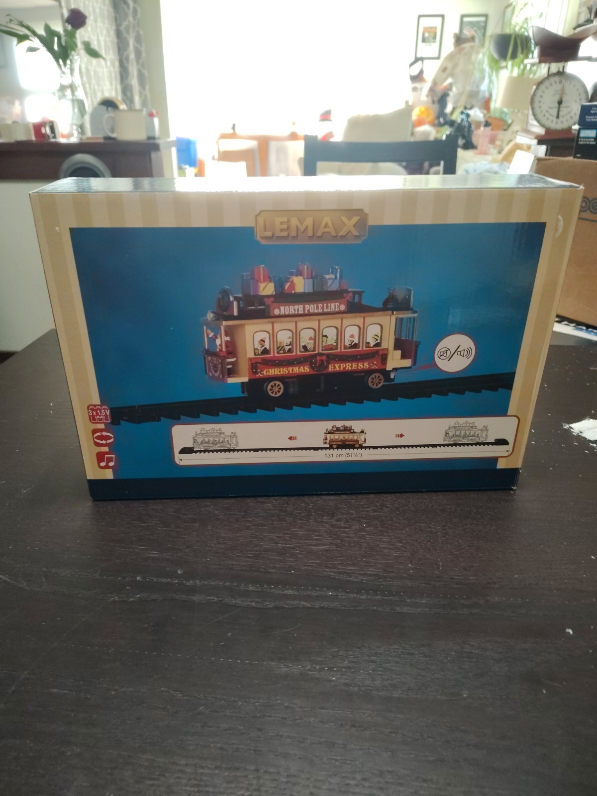 Lemax Santa’s Cable Car Village Train North Pole Line Sights And Sounds W/Box