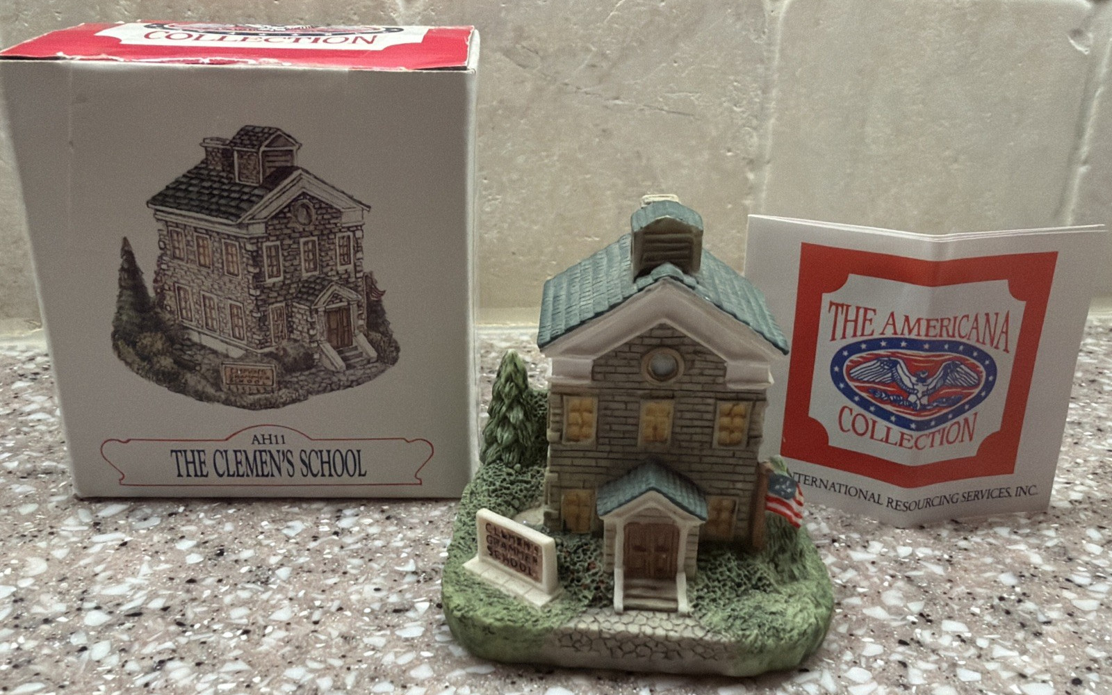 Vintage 1992 The Americana Collection The Clemen’s School AH11 Liberty Falls