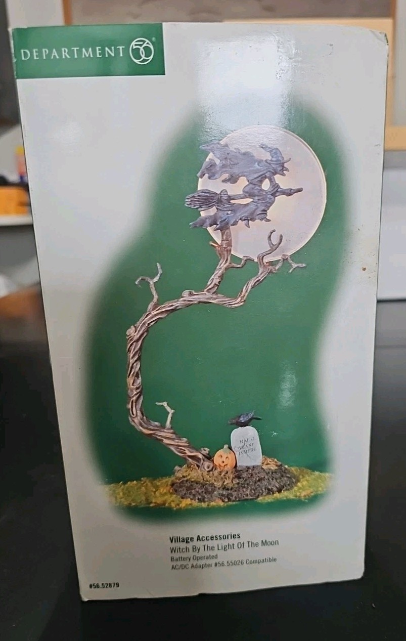 Department 56 WITCH BY THE LIGHT OF THE MOON 52879 DOES NOT LIGHT UP