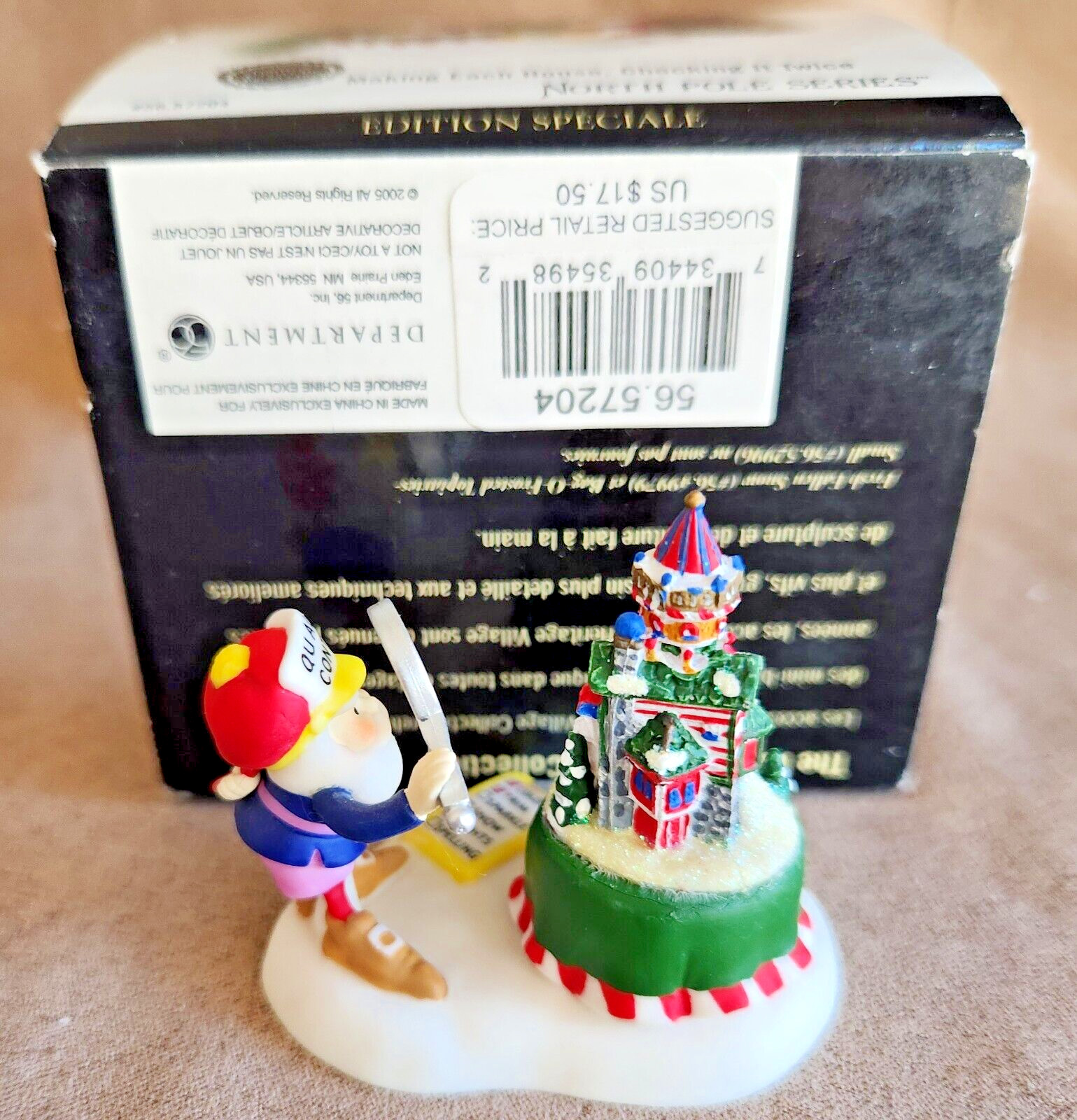 Making Each House, Checking It Twice #57204 Dept. 56 North Pole-BUYER GUARANTEE