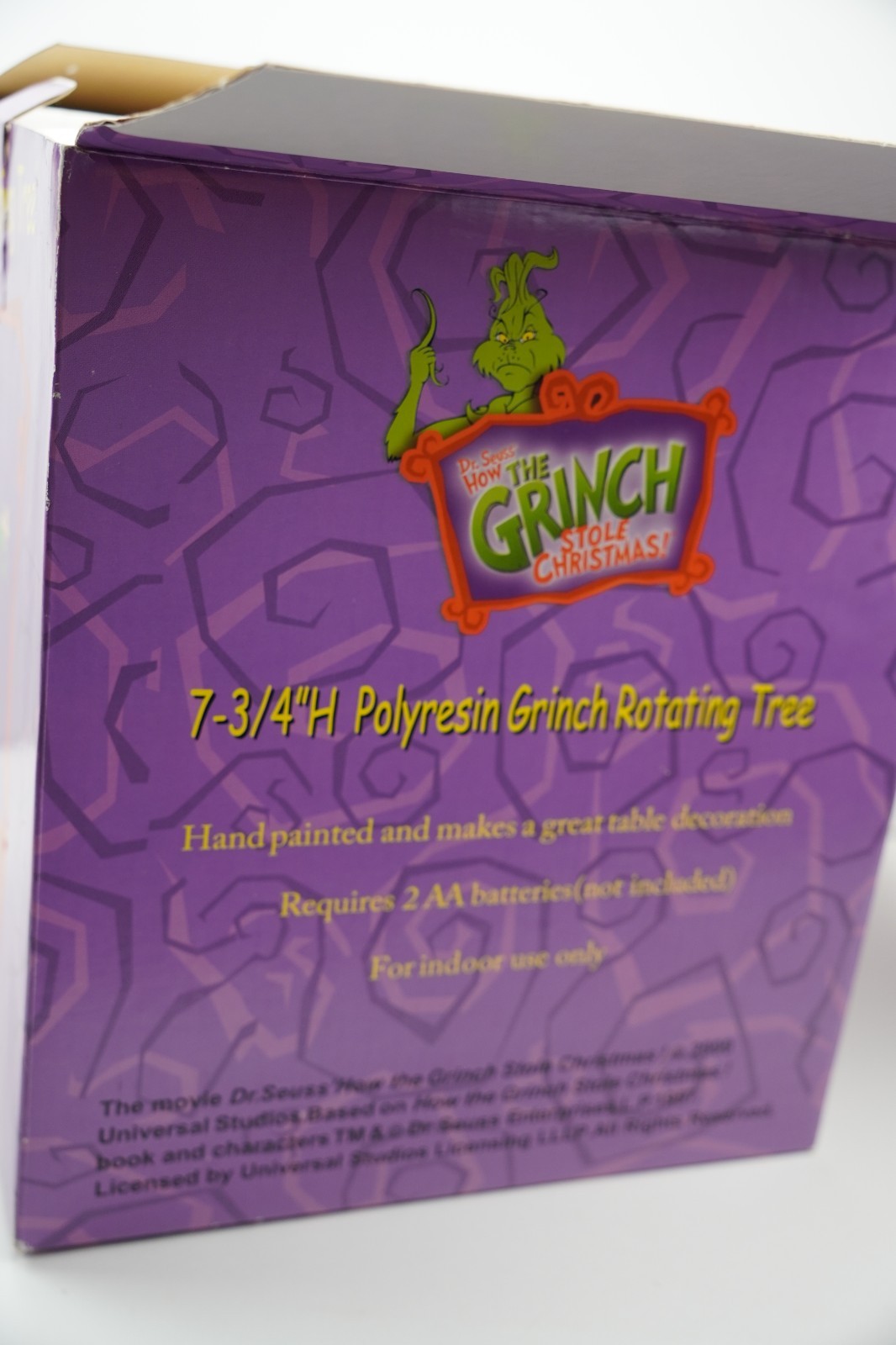 RARE Retired Whoville How The Grinch Stole Christmas 2000 Rotating Tree WORKS