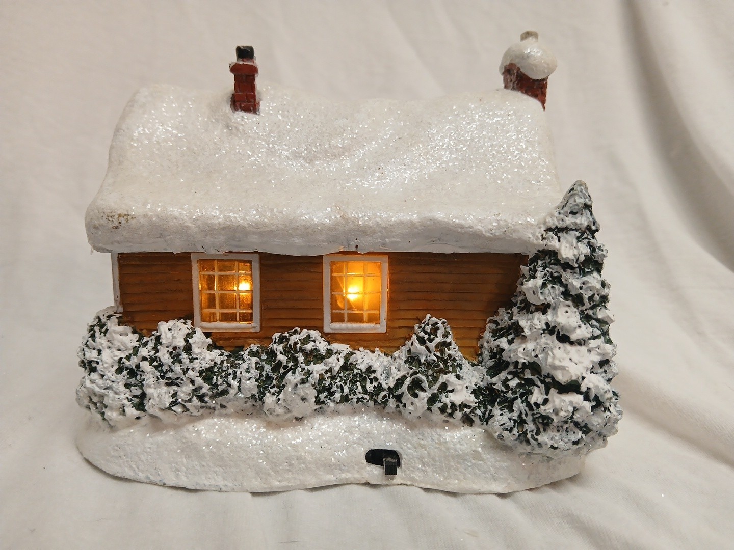 Thomas Kinkade Childhood Home Lighted Village Teleflora 2008 Christmas Cottage