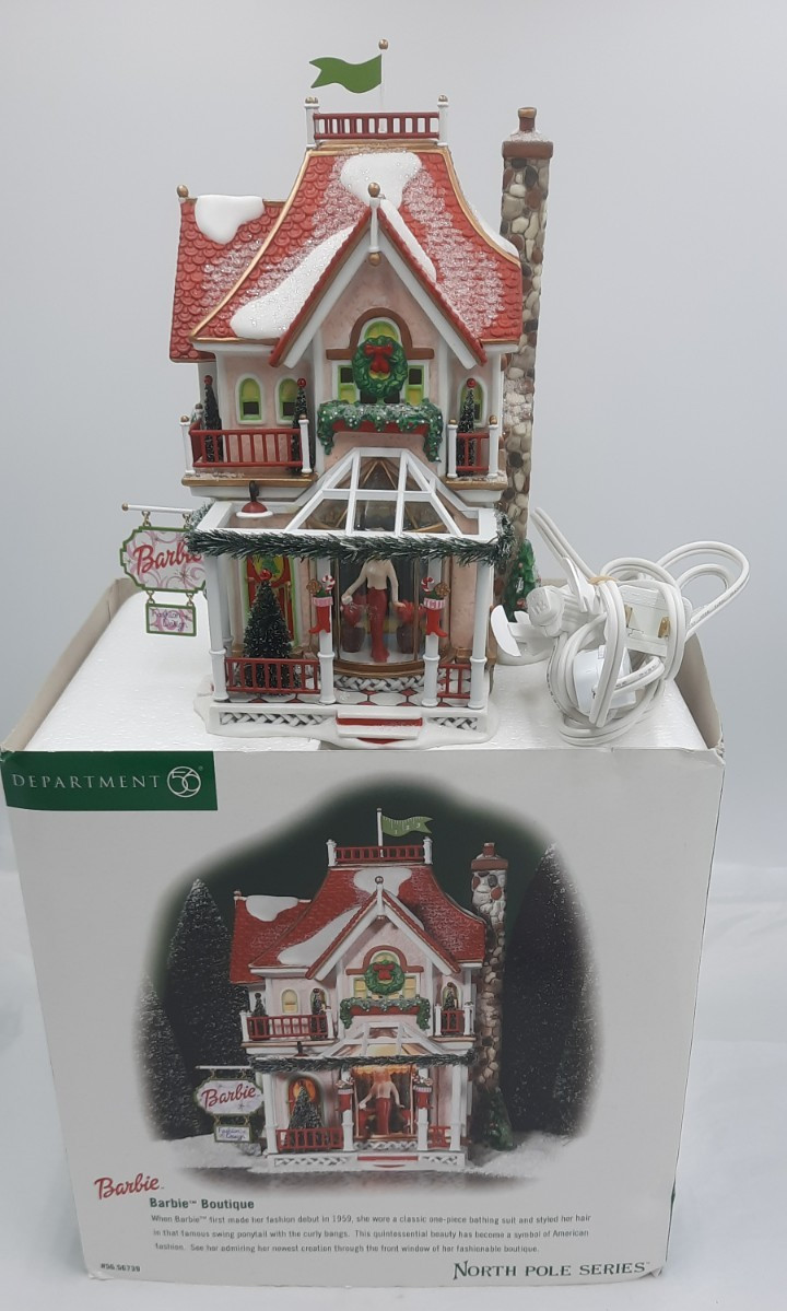 Dept 56 North Pole Series BARBIE BOUTIQUE 56739 Retired 2001