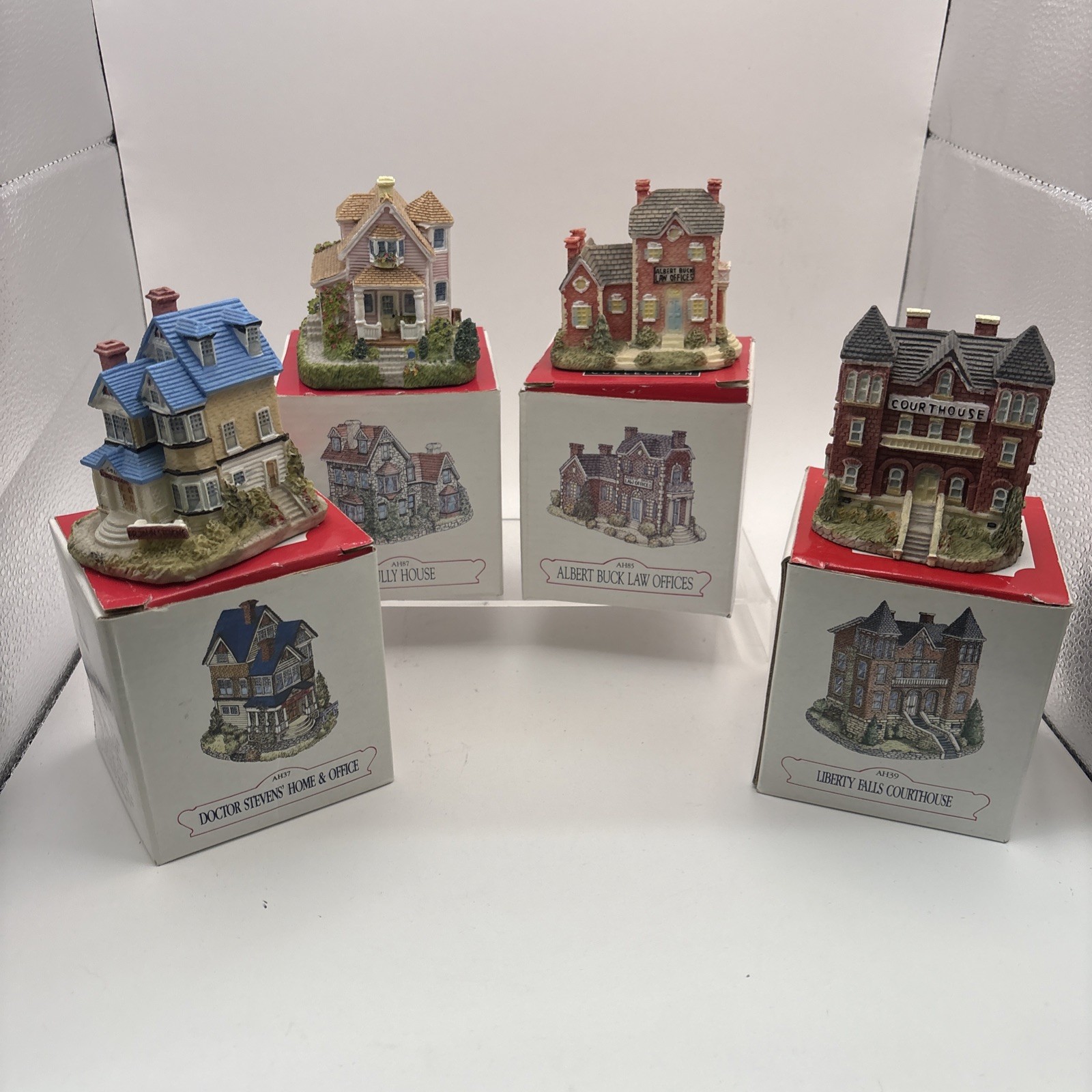 Vtg~Liberty Falls~The Americana Collection~Lot of 4~AH85 AH87 AH39 AH37~IOB