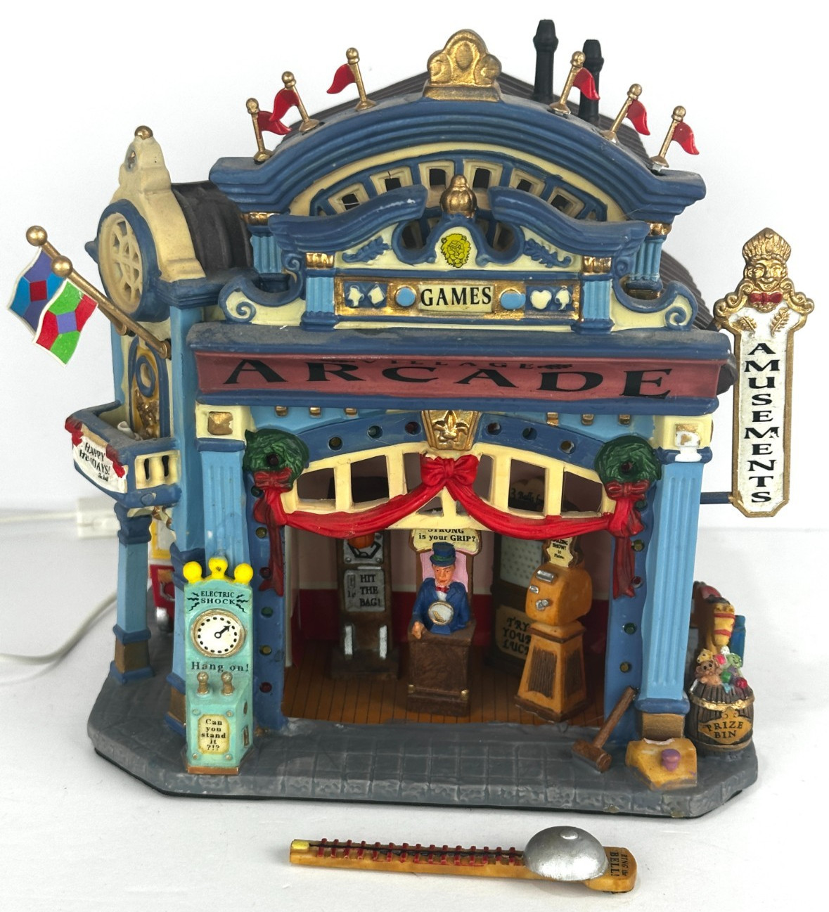 Lemax The Caddington Village Arcade 65394 Circus Fair Lights Work