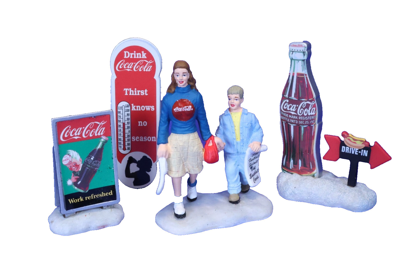 Coca-Cola Figurines Display / People & Signs