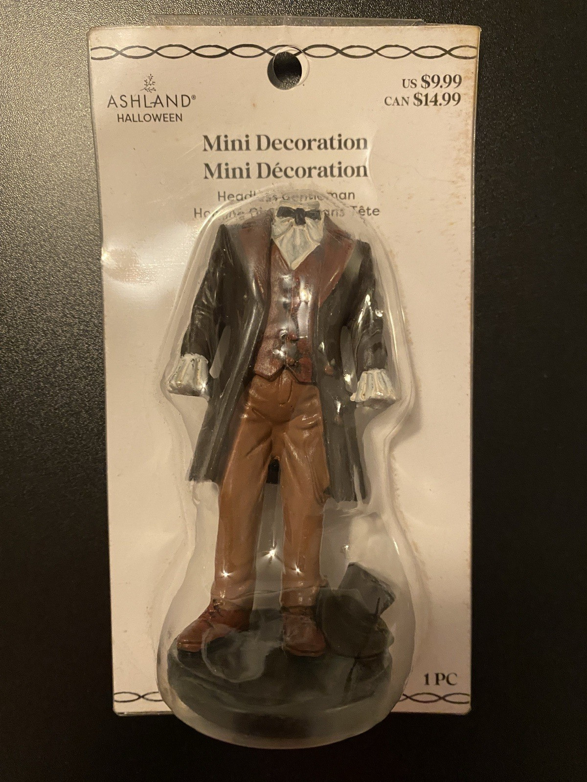 ASHLAND HALLOWEEN MINIATURES HEADLESS GENTLEMAN & HEADLESS DRESS ~ SET OF 2 NEW