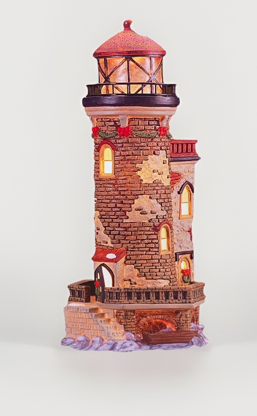 Vintage Santa’s Workbench, Towne Collection Stoney Brooke Lighthouse 🌊 New
