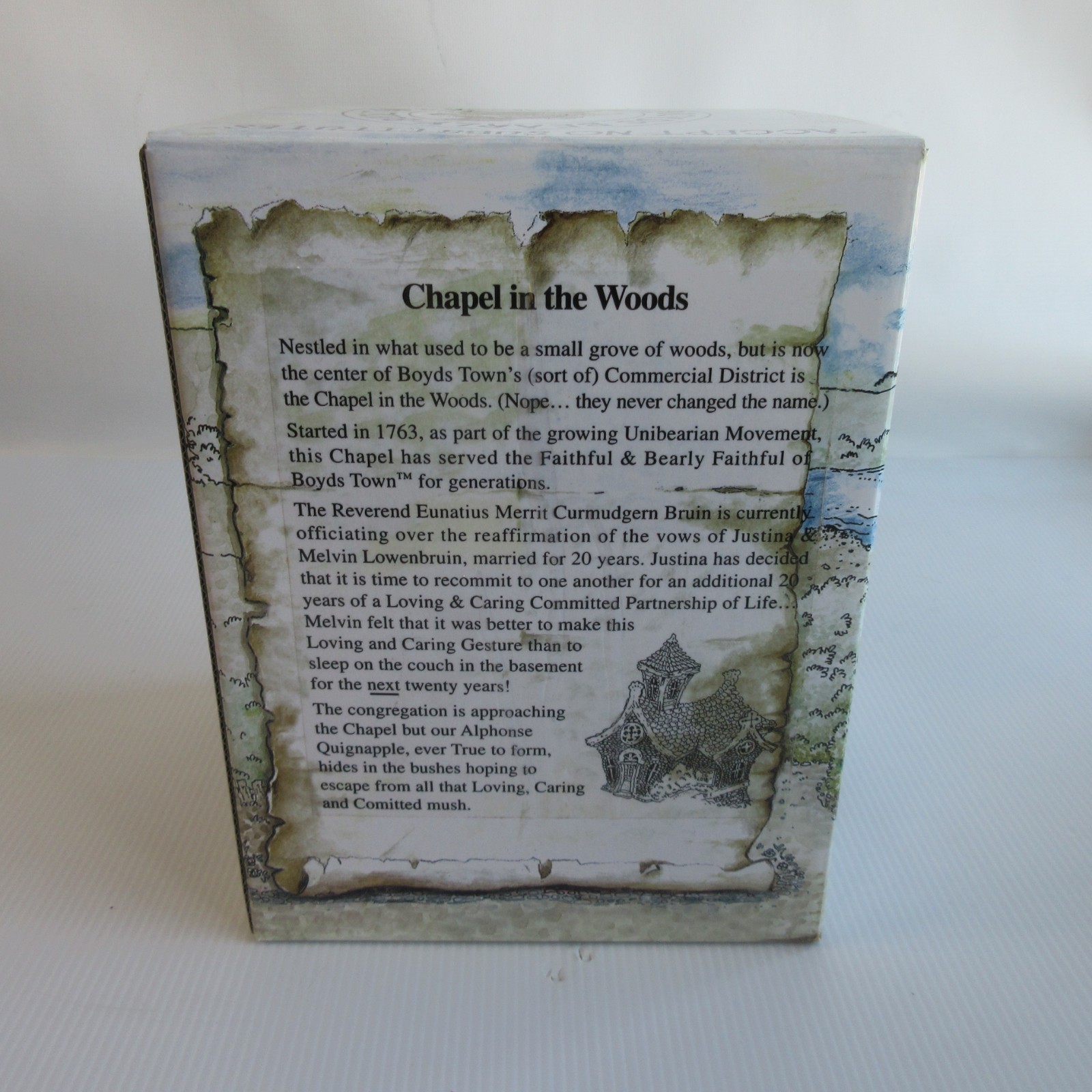 “Chapel in the Woods” #19003 Boyds Bearly-Built Villages Town #3 Church Wedding