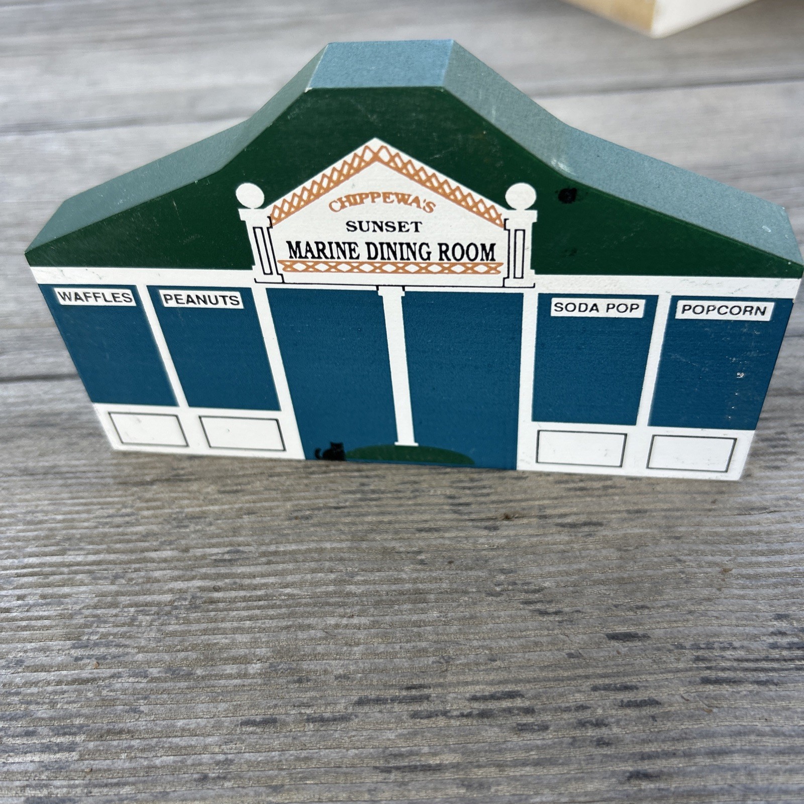 Chippewa Lake Ohio Sunset Marine Dining Room Wood House Model Cats Meow 49A-925C