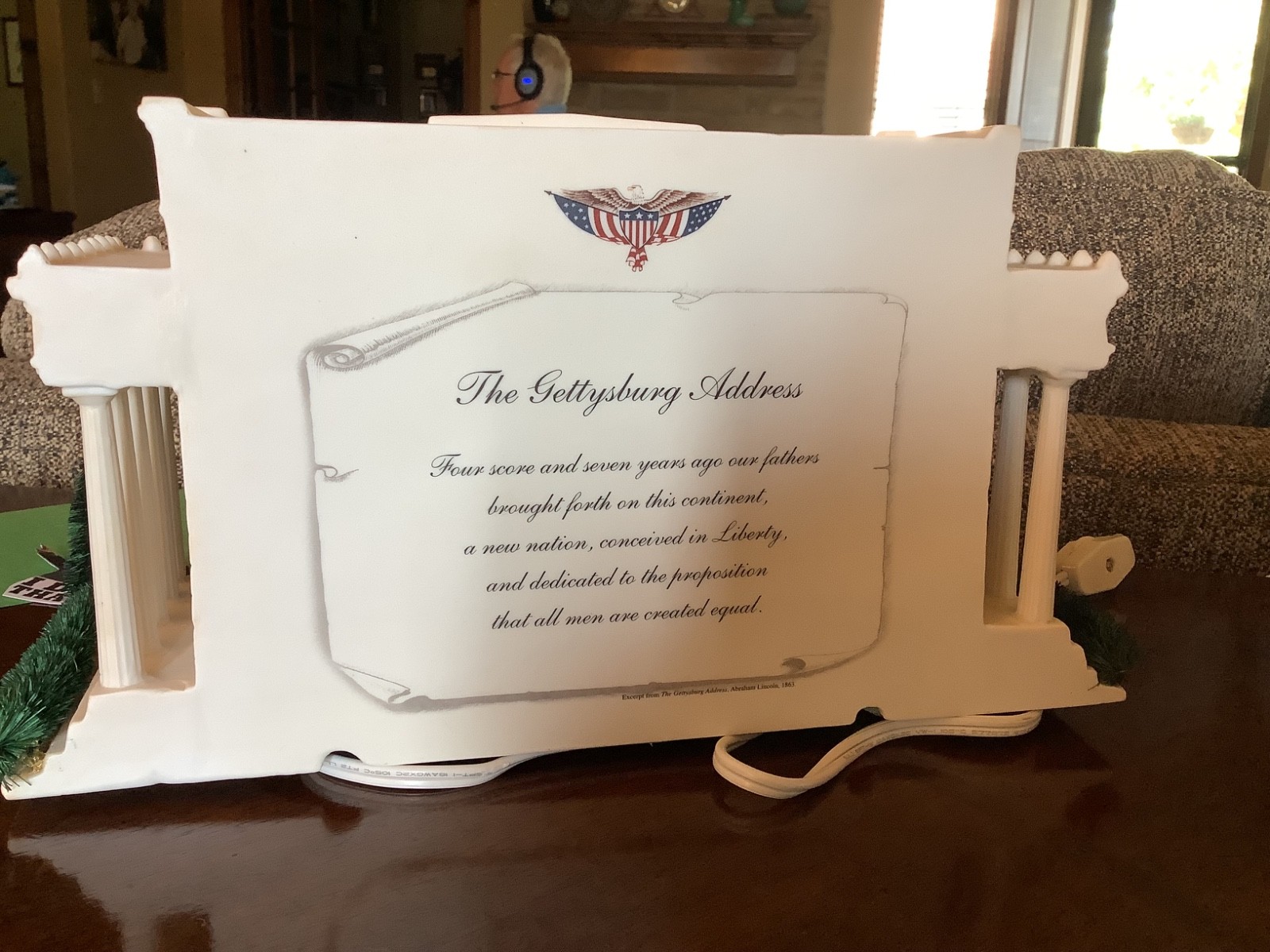 Dept 56, American Pride, White House, Lincoln and Jefferson Memorial, Background