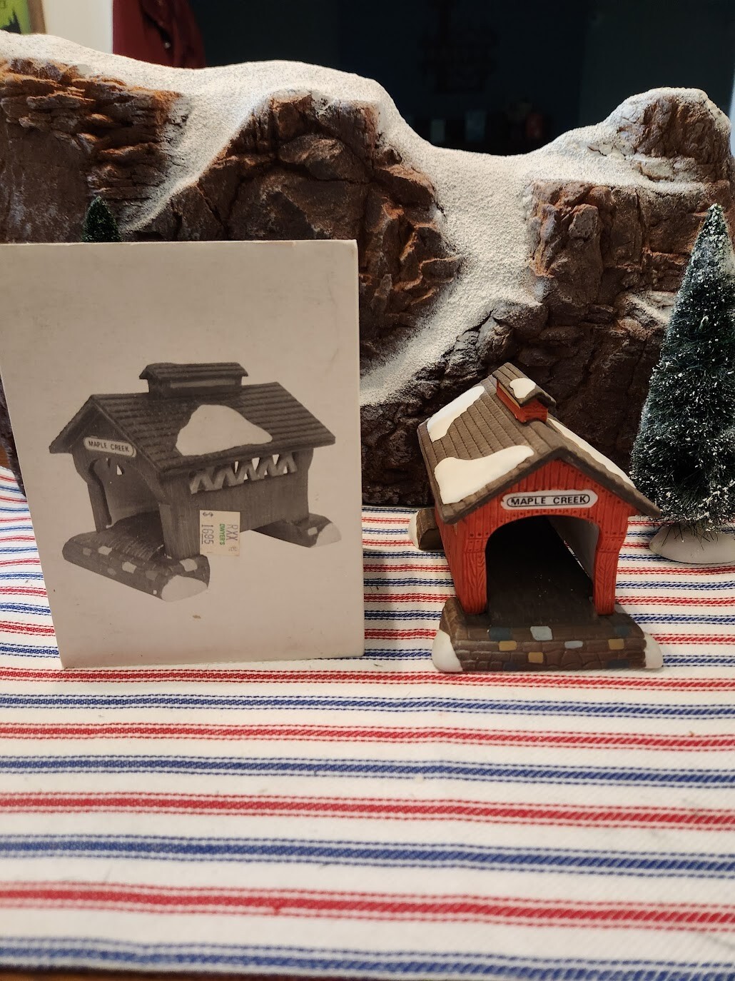 Dept 56 Village Accessories – Red Covered Bridge .