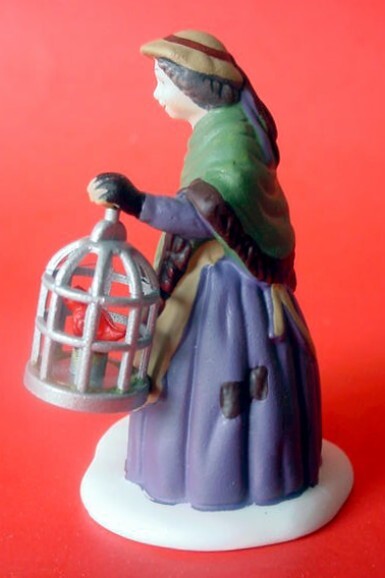 Department 56 Heritage Village Collection The Bird Seller Retired 58033 set of 3